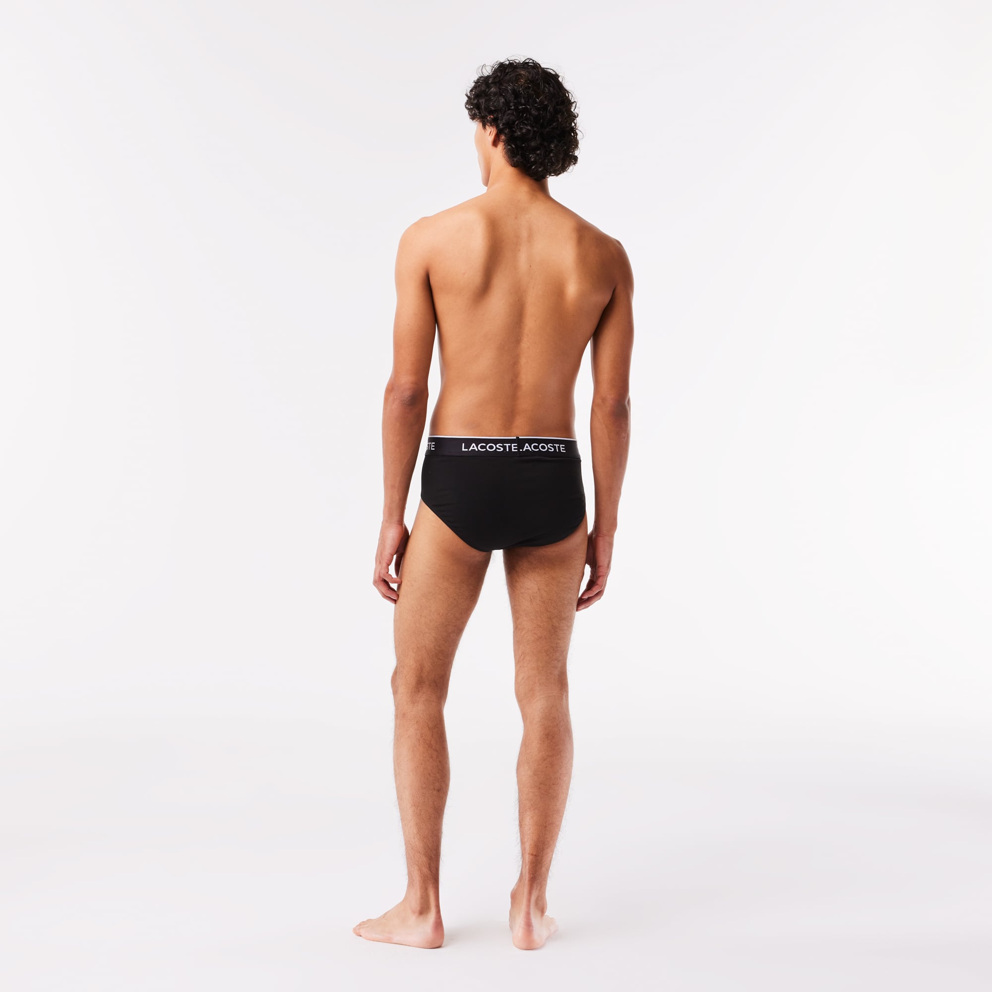 Lacoste Erkek 3'lü Siyah Boxer görsel 3