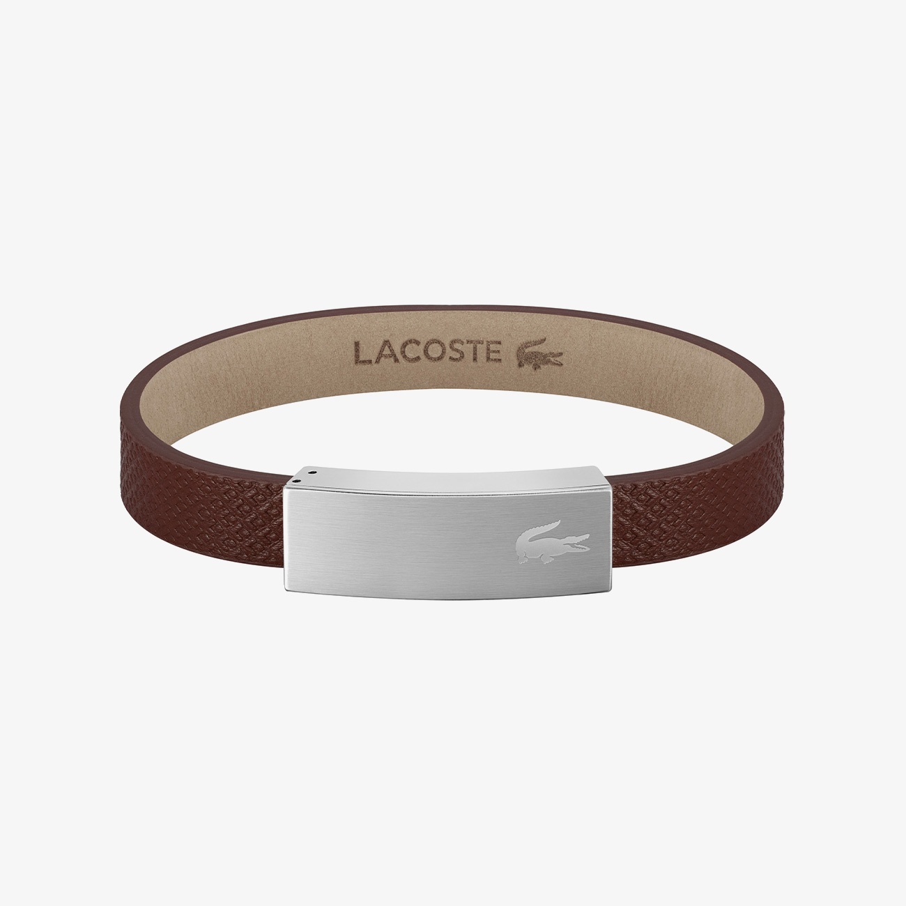 Lacoste Erkek Deri Kahverengi Bileklik