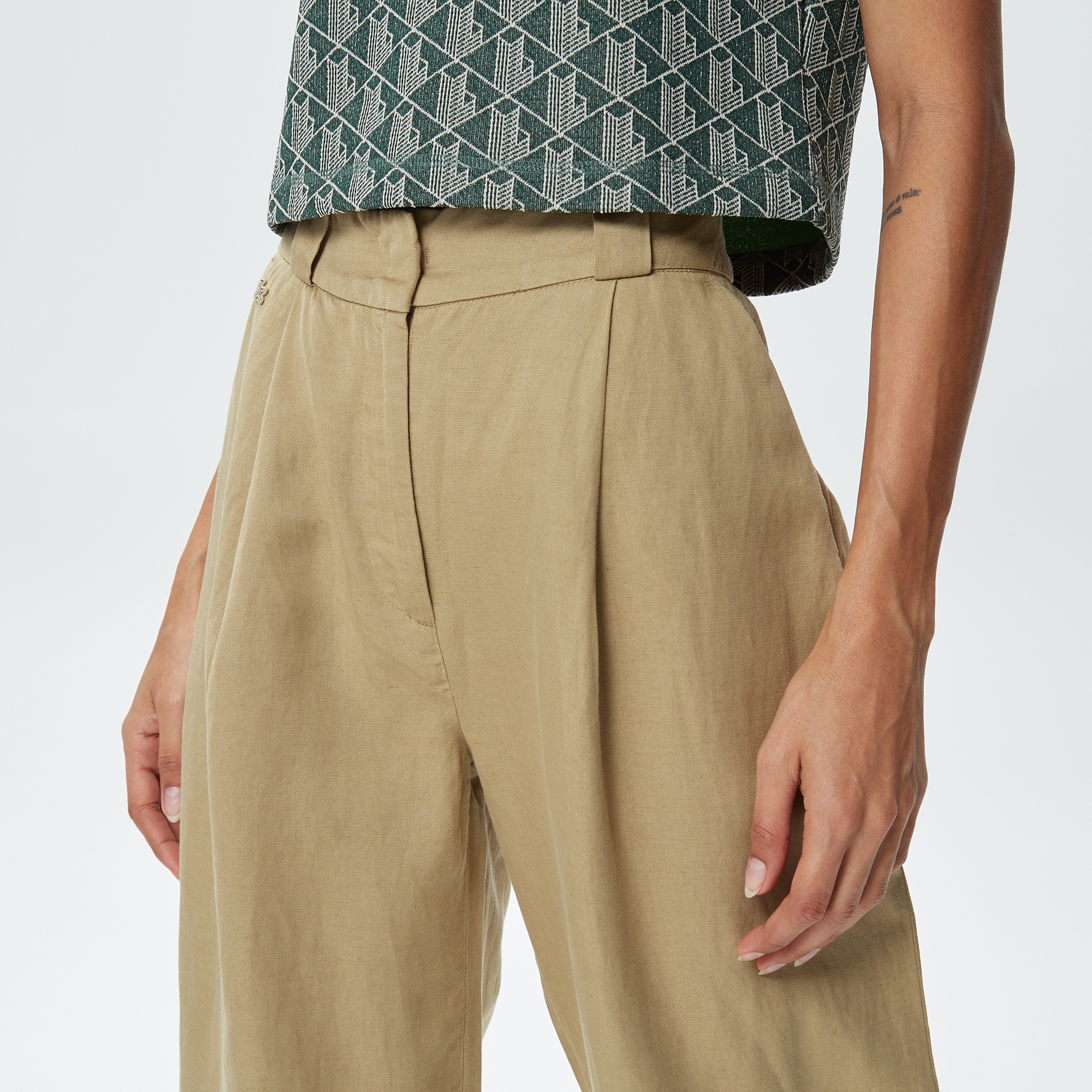 Lacoste Kadın Bej Pantolon