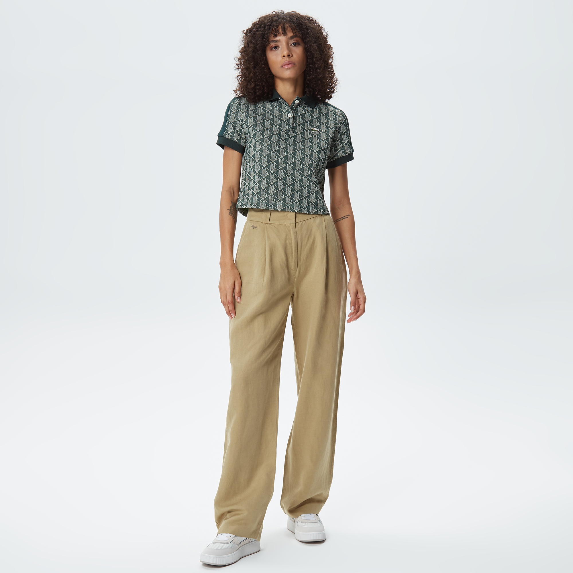 Lacoste Kadın Bej Pantolon