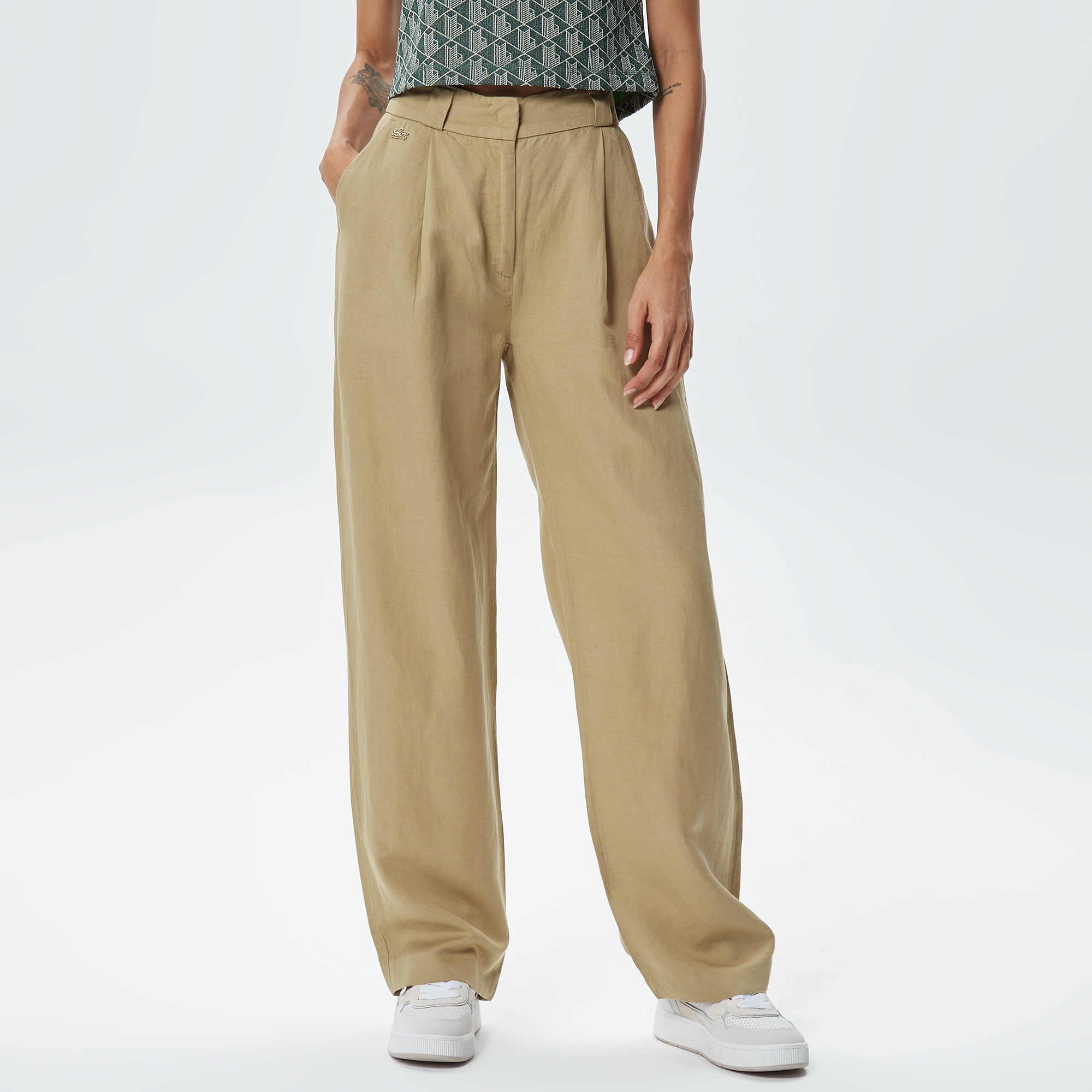 Lacoste Kadın Bej Pantolon