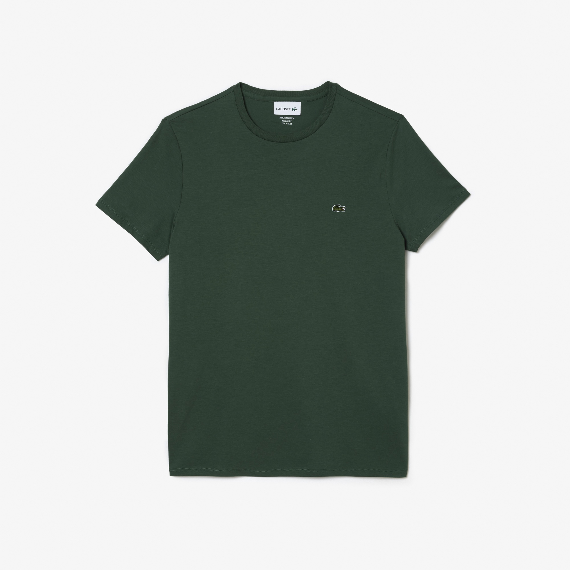 Lacoste Erkek Regular Fit Bisiklet Yaka Yeşil T-Shirt