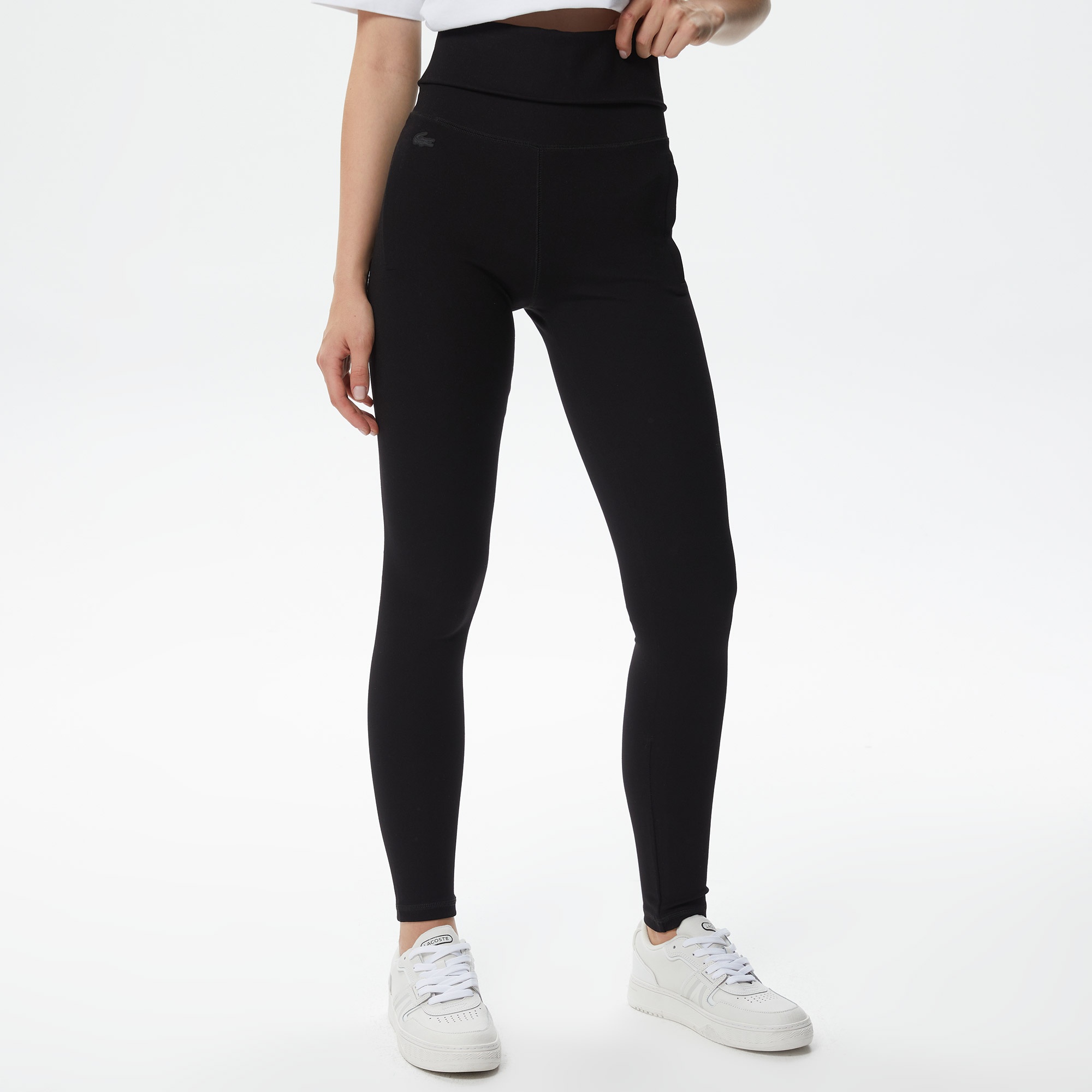 Lacoste Kadın Chino Fit Siyah Pantolon