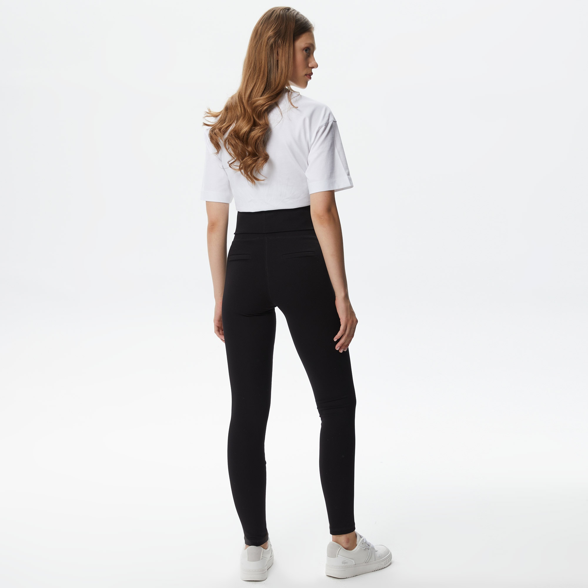 Lacoste Kadın Chino Fit Siyah Pantolon