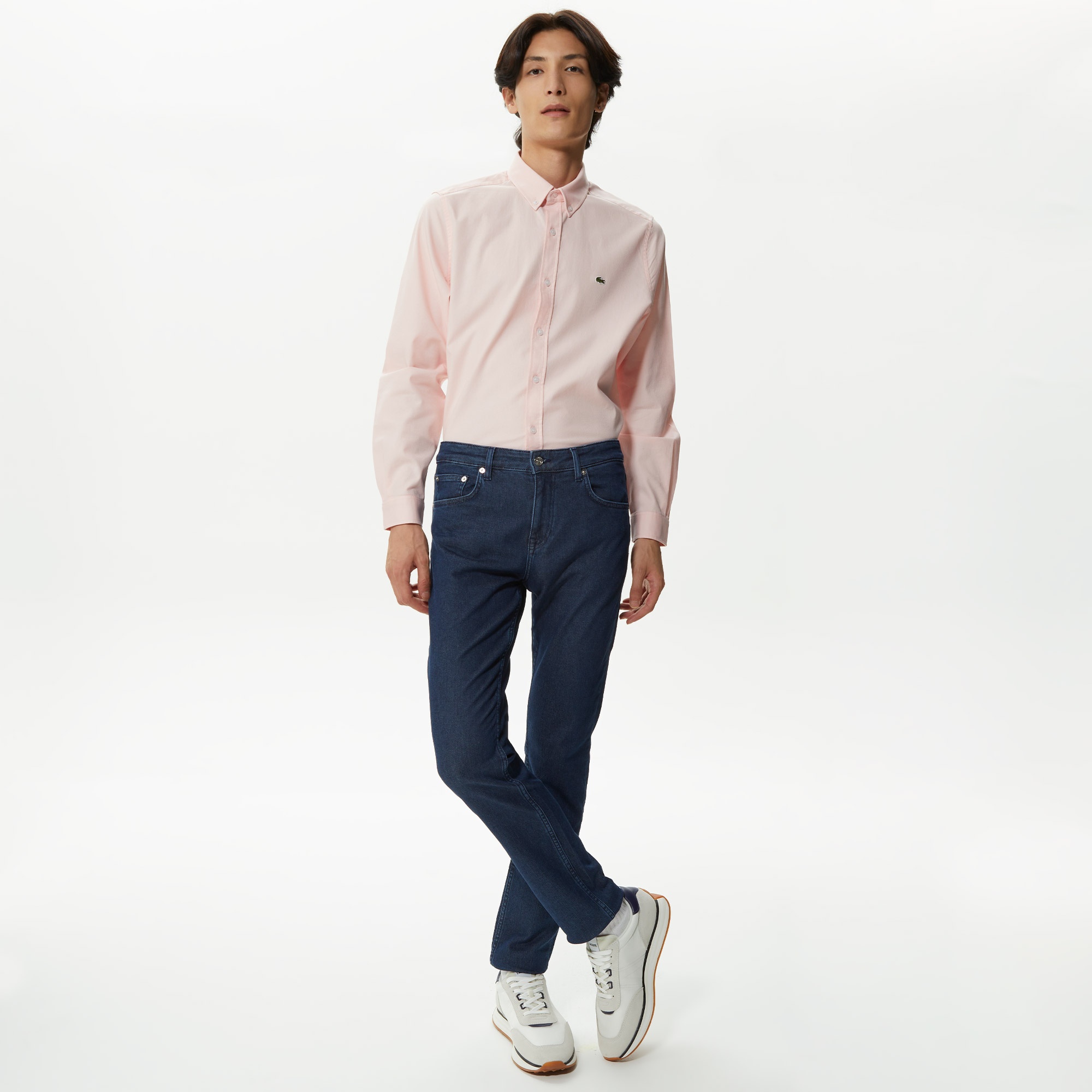Lacoste Erkek Slim Fit Denim Lacivert Pantolon