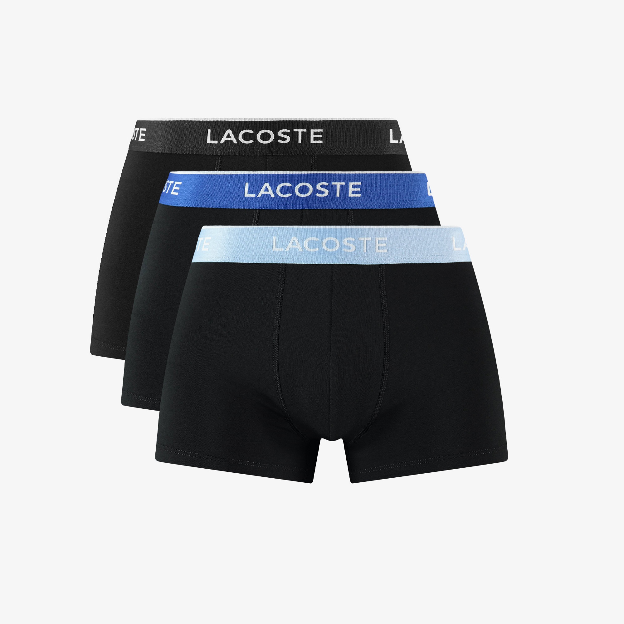 Lacoste Erkek 3'lü Siyah Boxer