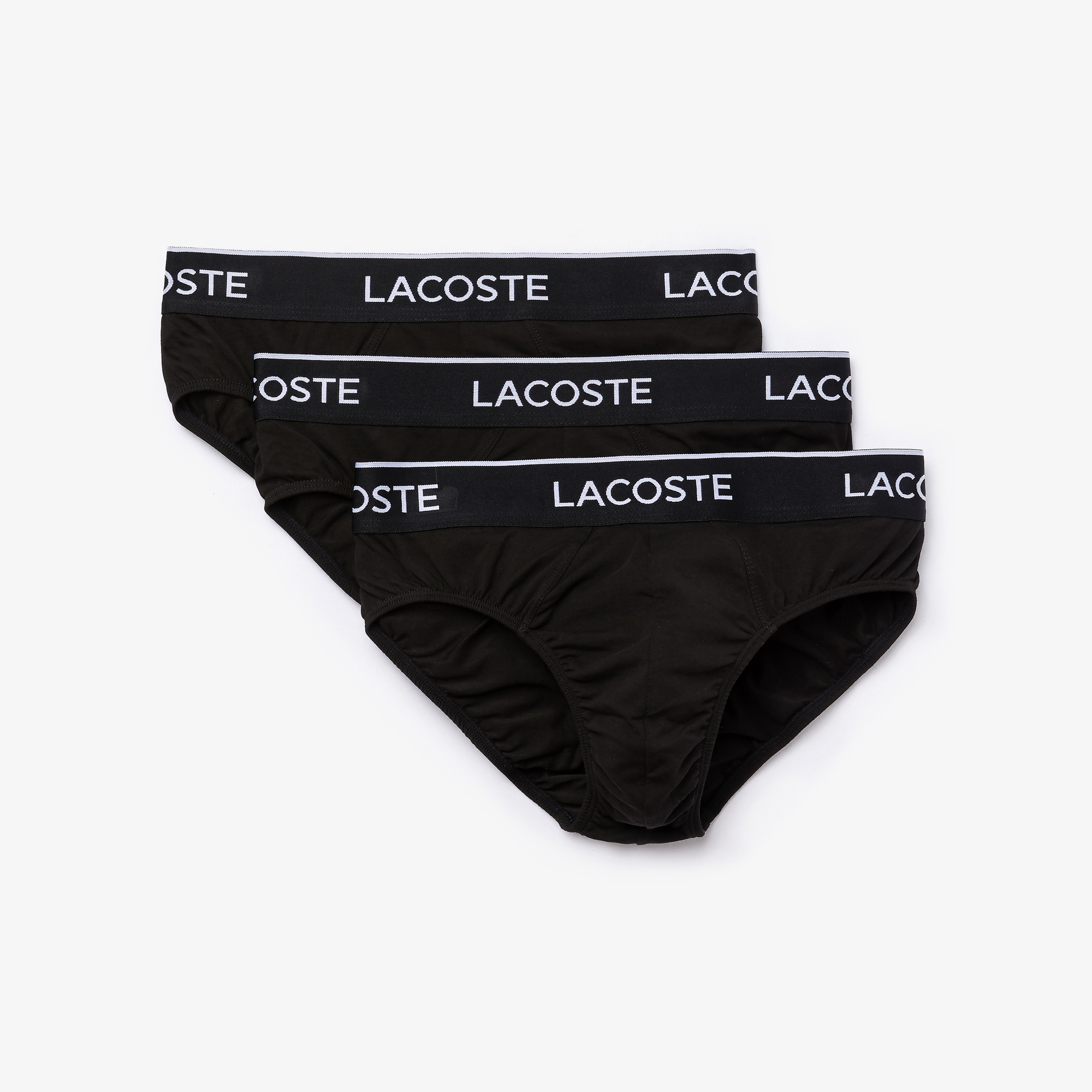 Lacoste Erkek 3'lü Siyah Boxer görsel 4
