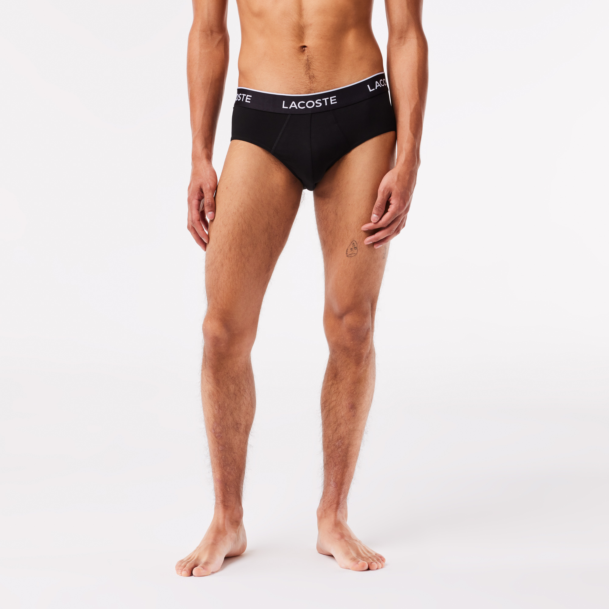 Lacoste Erkek 3'lü Siyah Boxer görsel 2