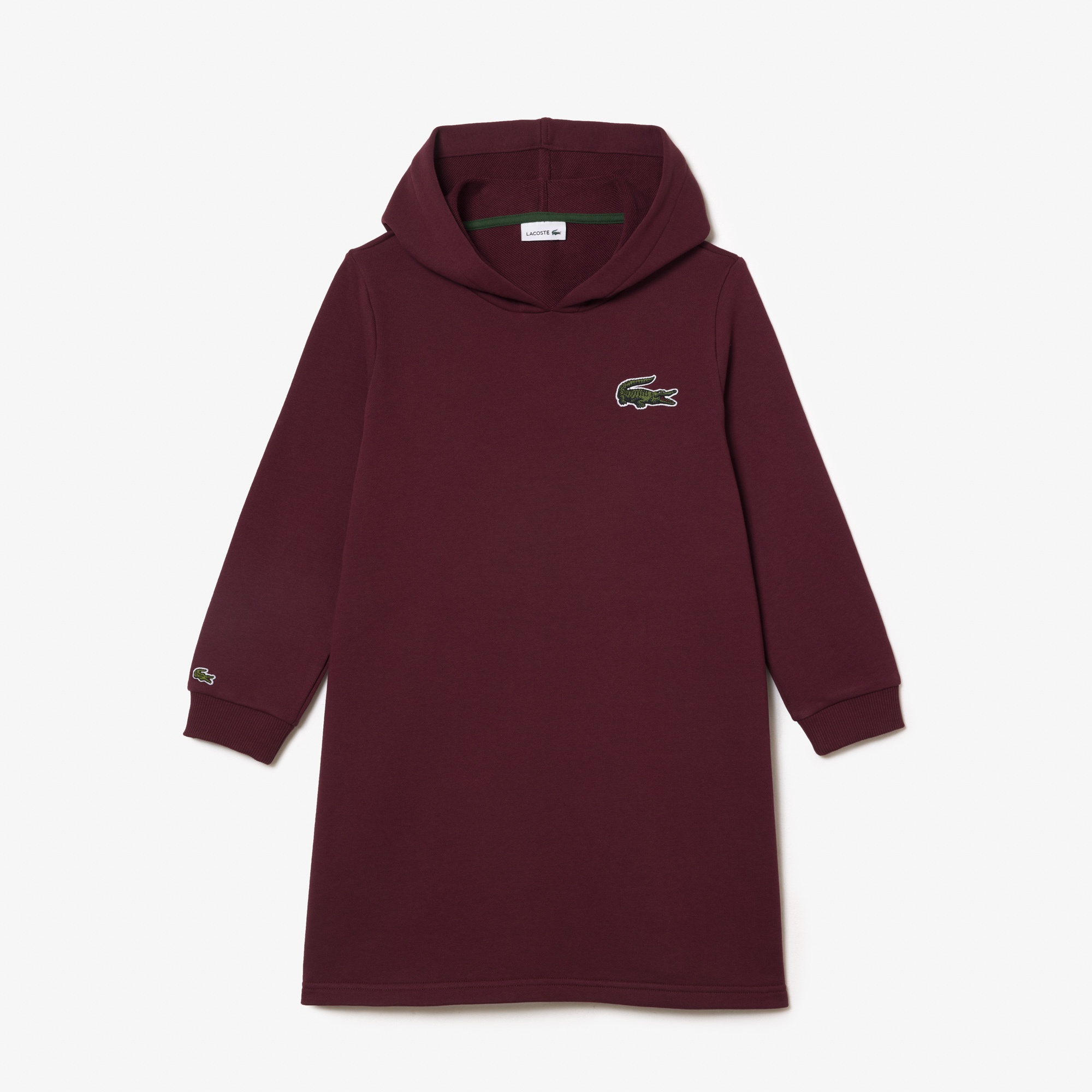 Lacoste Kız Çocuk Kapüşonlu Bordo Elbise