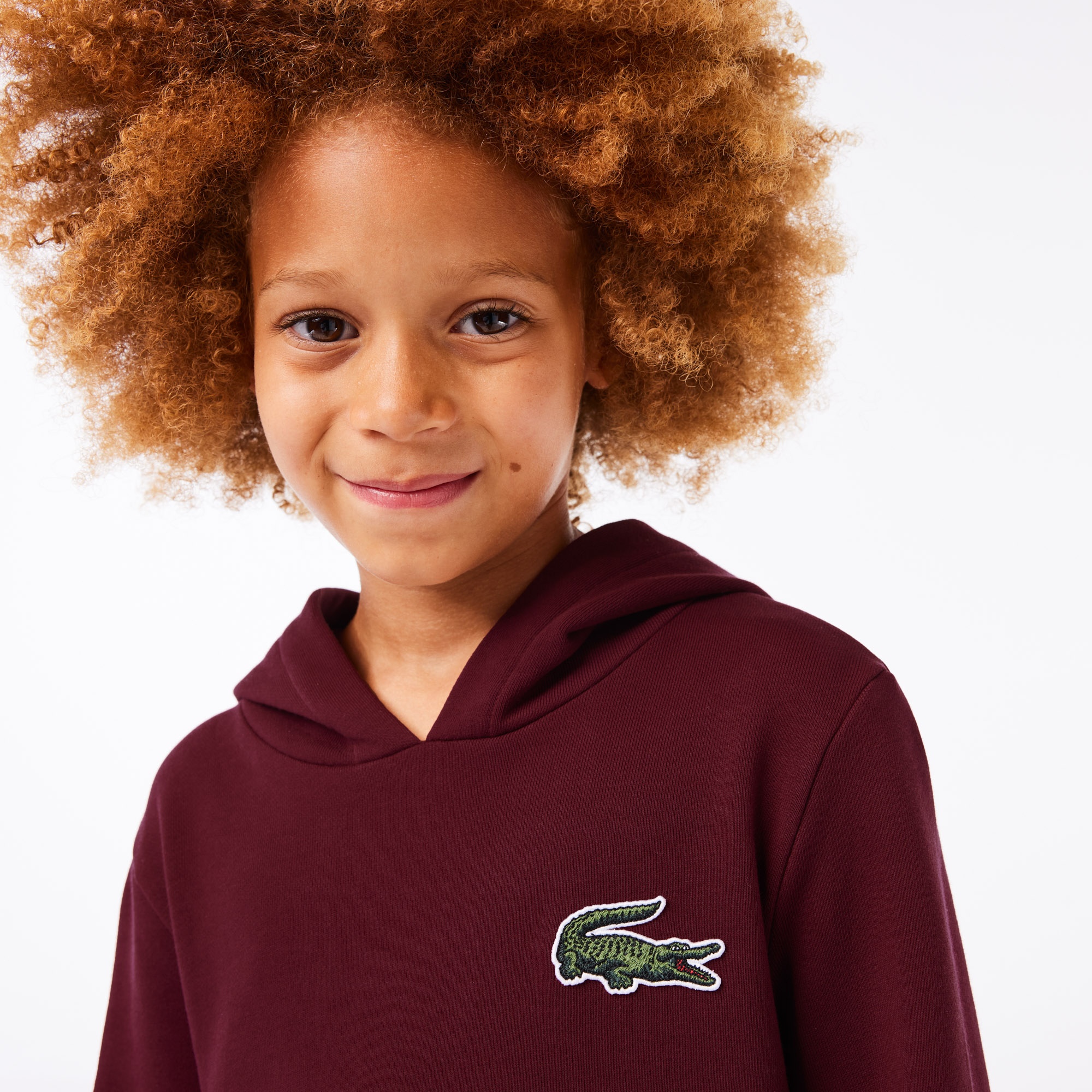 Lacoste Kız Çocuk Kapüşonlu Bordo Elbise