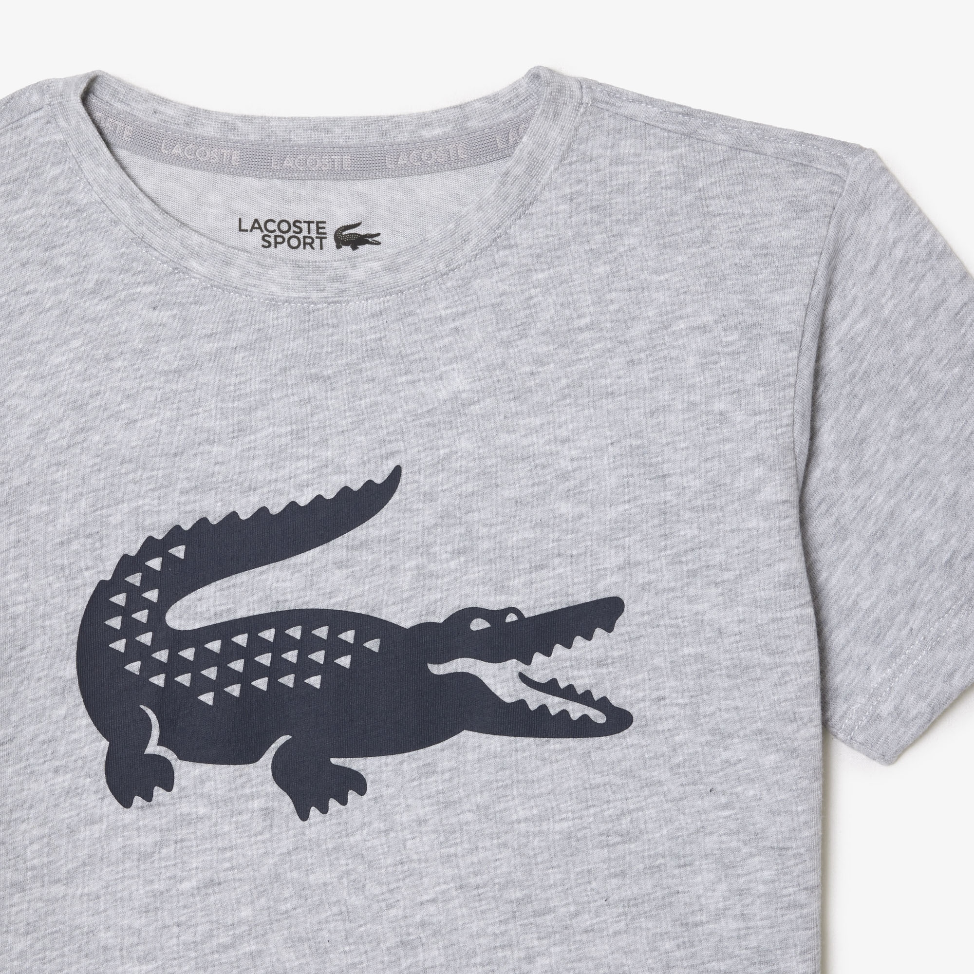 Lacoste Erkek Çocuk Baskılı Gri T-Shirt