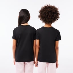 Çocuk Bisiklet Yaka Siyah T-Shirt Siyah