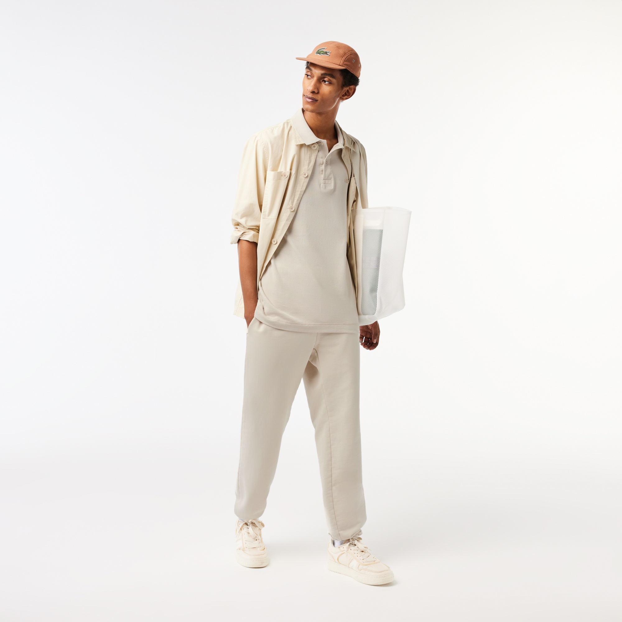 Lacoste Erkek Regular Fit Bej Polo