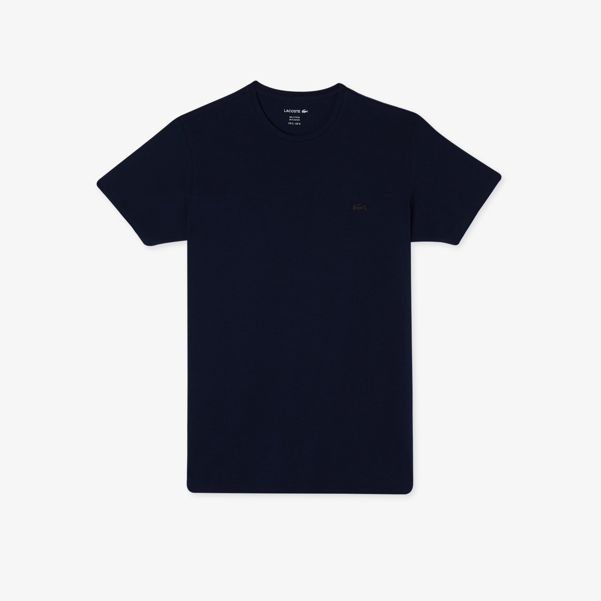 Lacoste Erkek Slim Fit Bisiklet Yaka Lacivert T-Shirt