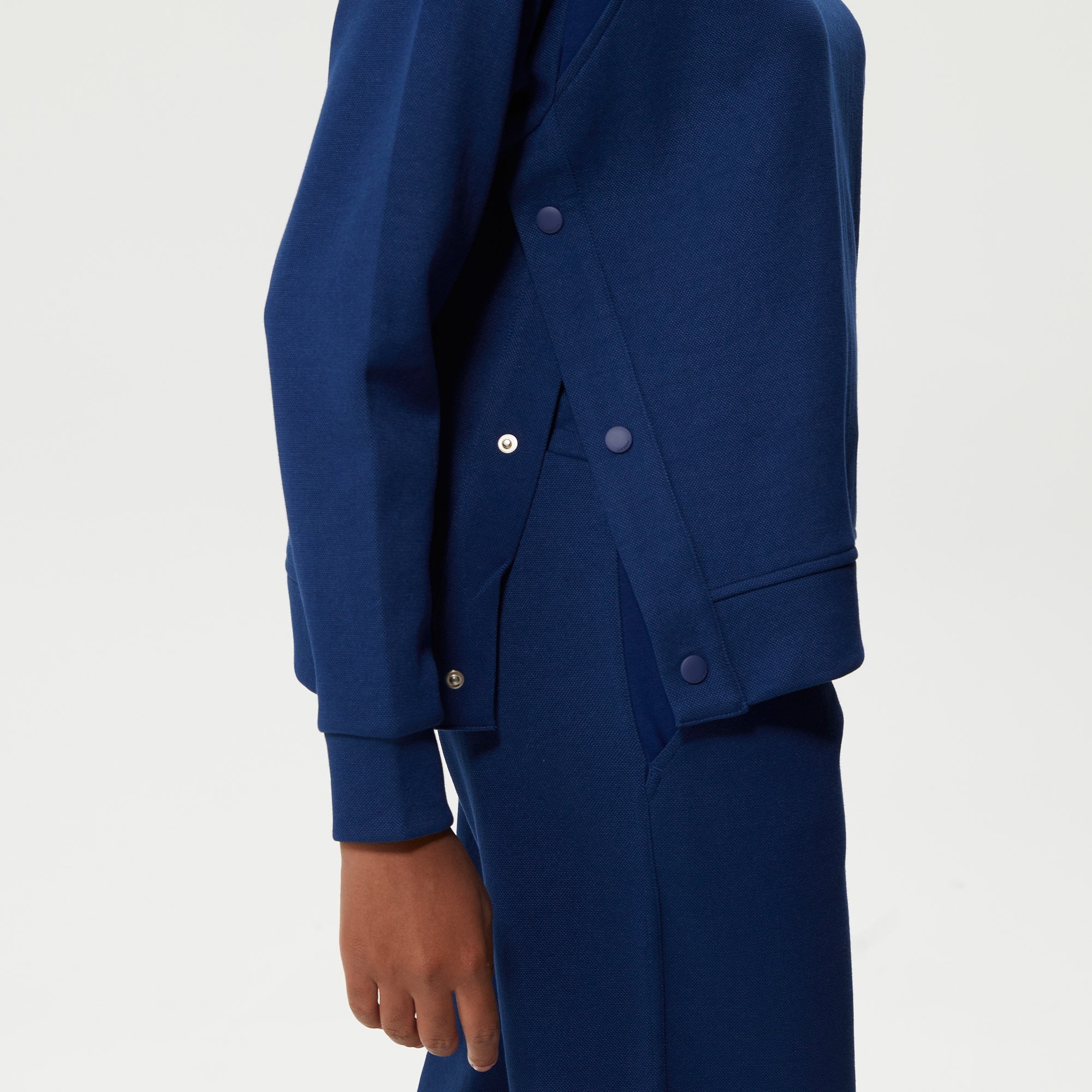 Lacoste Kadın Regular Fit Dik Yaka Mavi Sweatshirt