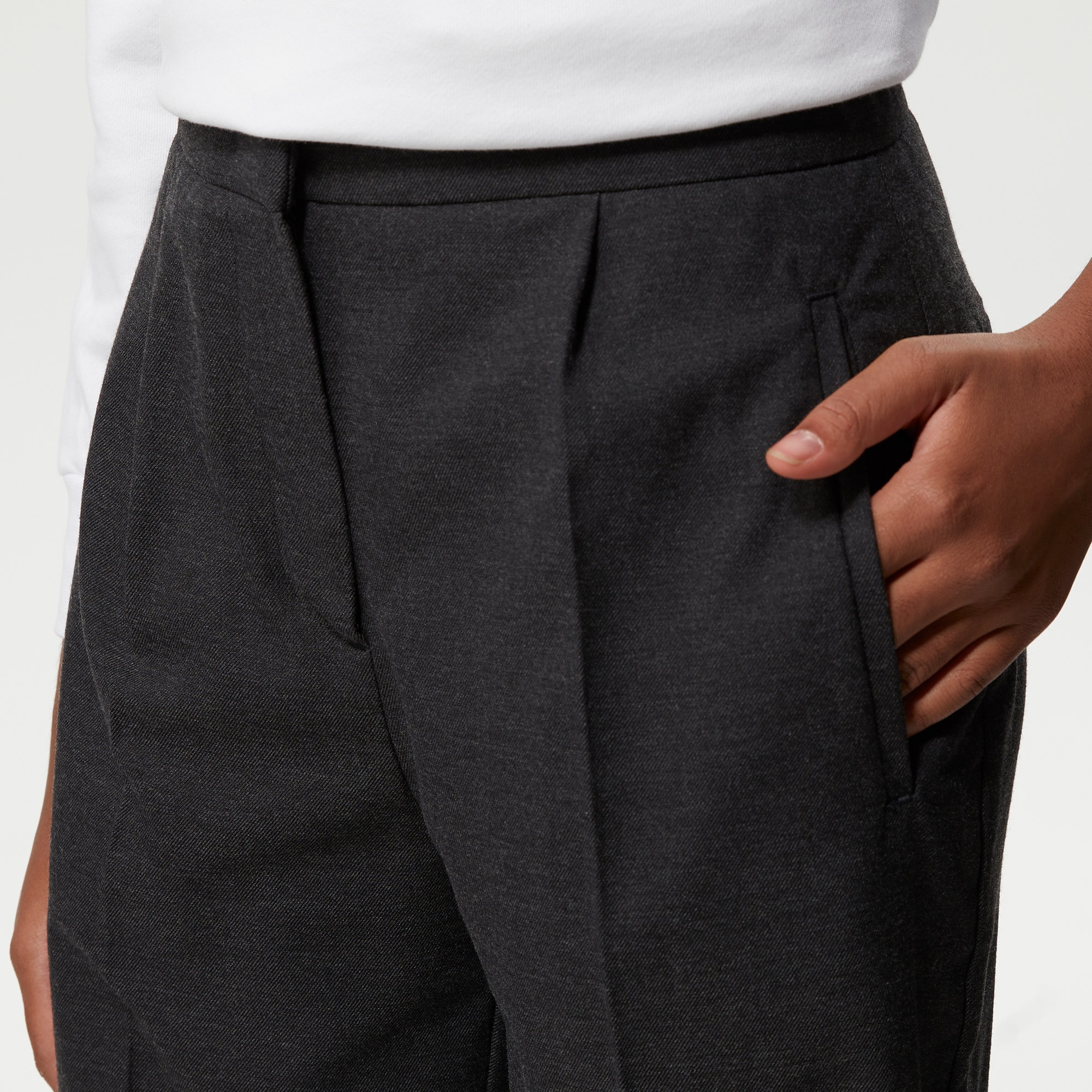 Lacoste Kadın Straight Fit Gri Pantolon