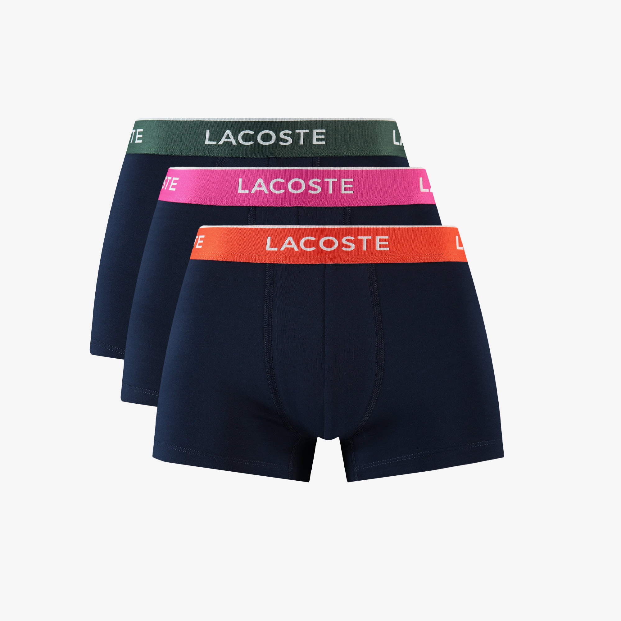 Lacoste Erkek 3'lü Lacivert Boxer