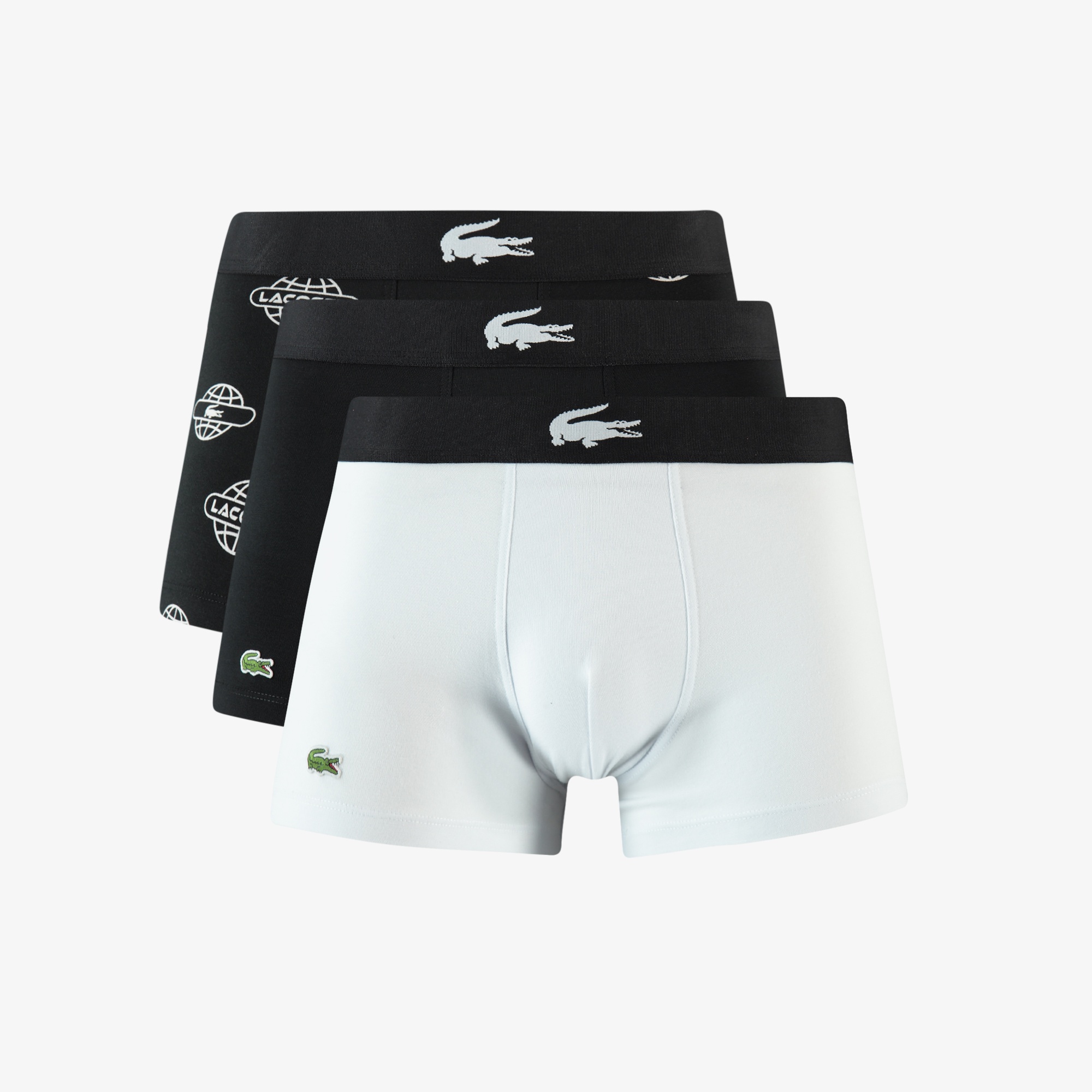 Lacoste Active Erkek Desenli 3'lü Renkli Boxer