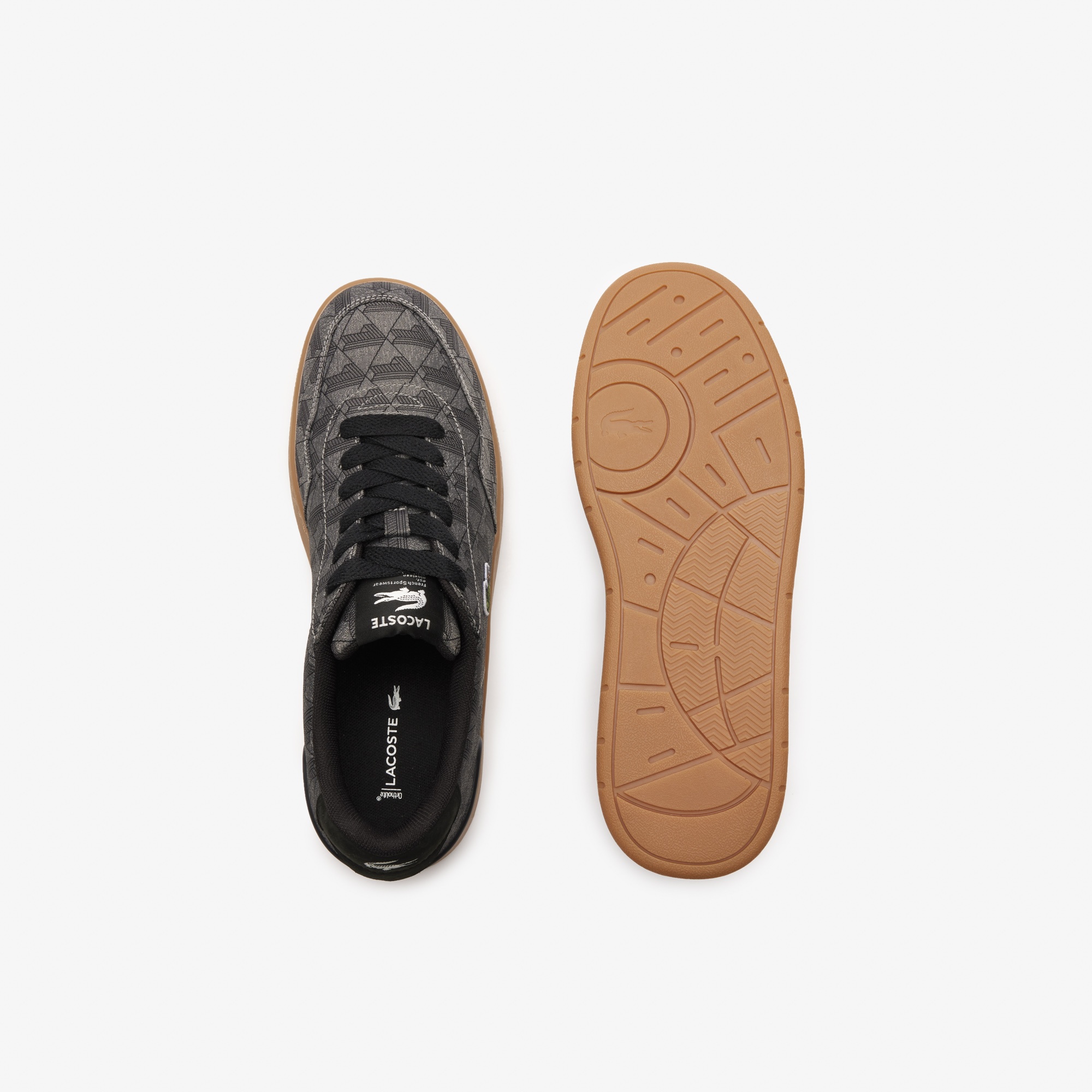 Lacoste Erkek Ace Clip Monogram Kahverengi Sneaker 746SMA0103-421