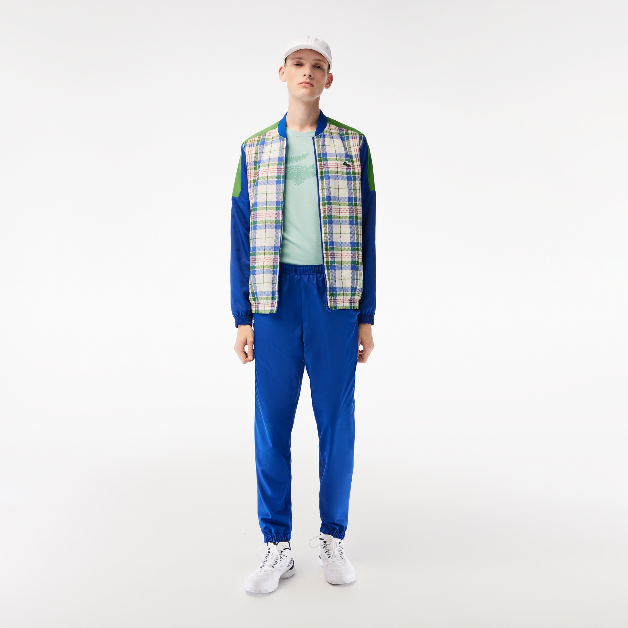 Lacoste SPORT Erkek Regular Fit Hakim Yaka Baskılı Lacivert Eşofman Takımı