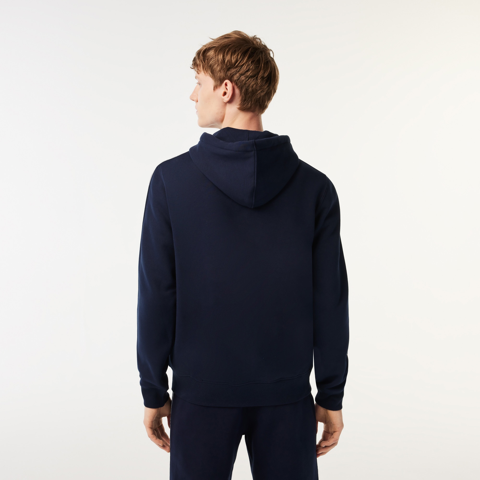 Lacoste Erkek Classic Fit Kapüşonlu Baskılı Lacivert Sweatshirt