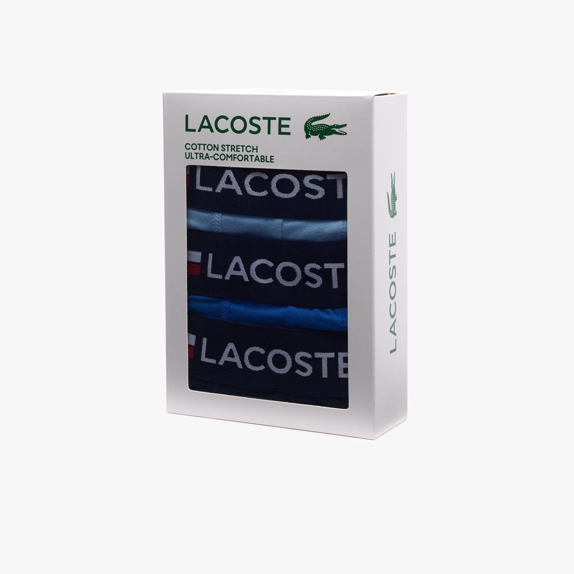 Lacoste Active Erkek Baskılı 3'lü Renkli Boxer