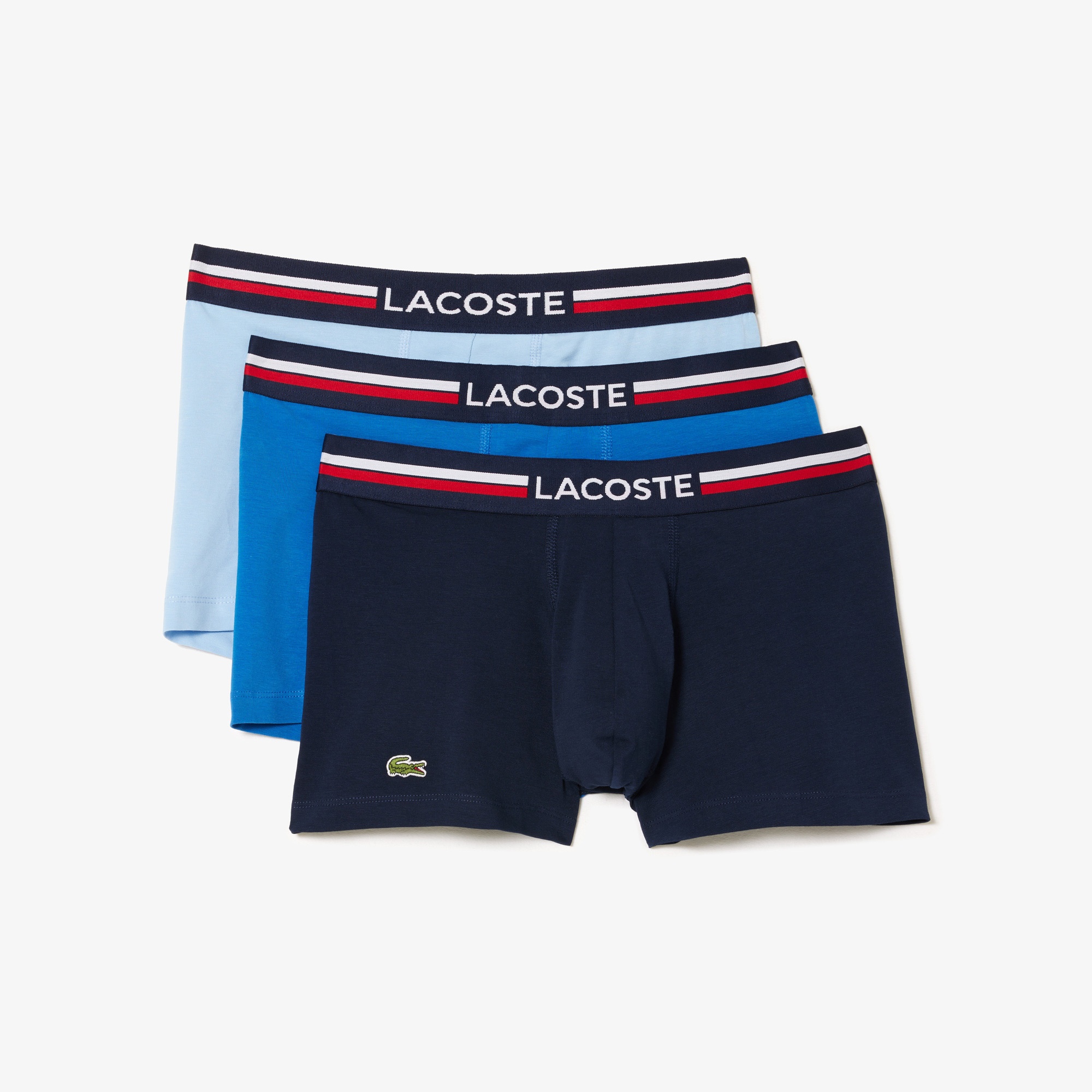 Lacoste Active Erkek Baskılı 3'lü Renkli Boxer