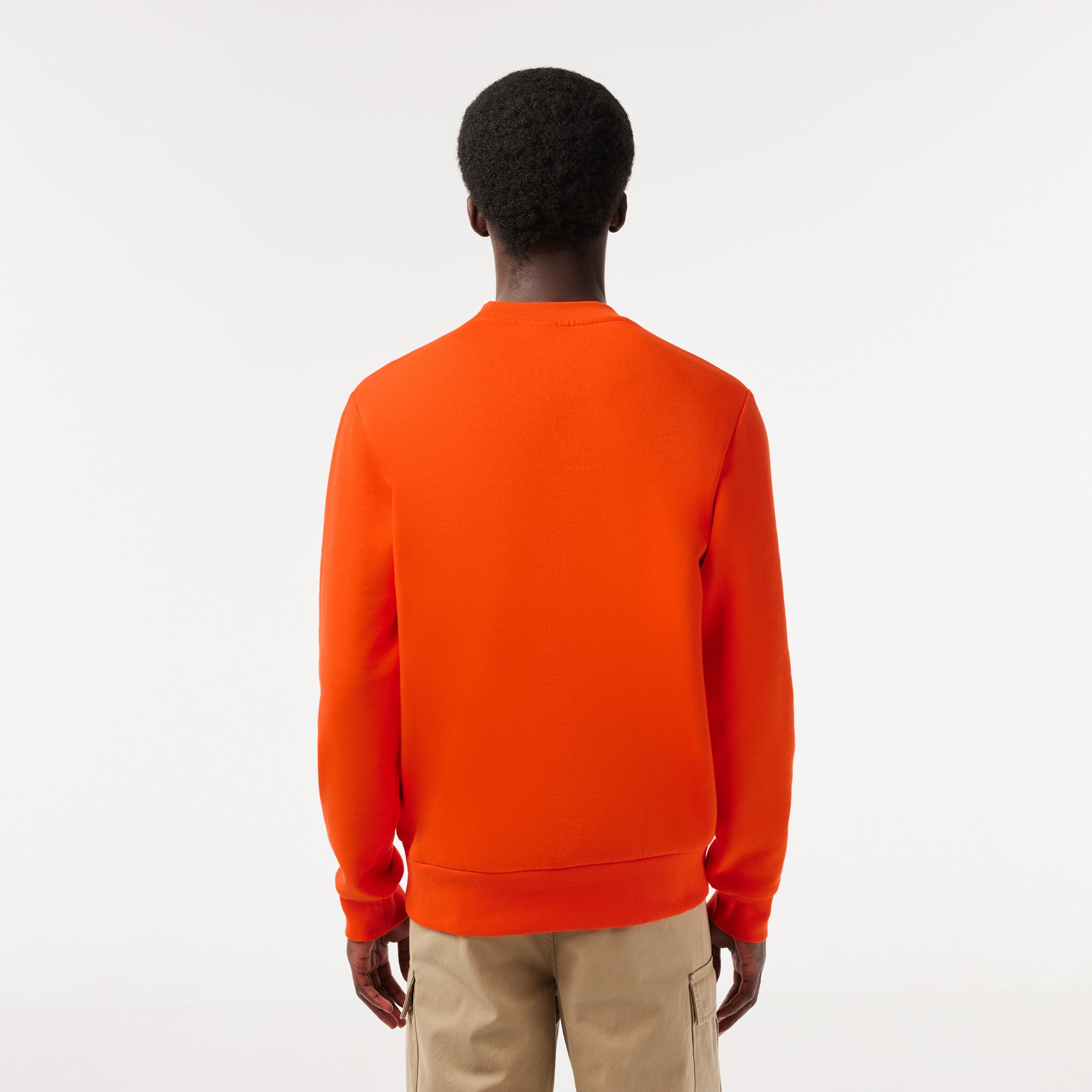 Lacoste Erkek Classic Fit Bisiklet Yaka Kırmızı Sweatshirt