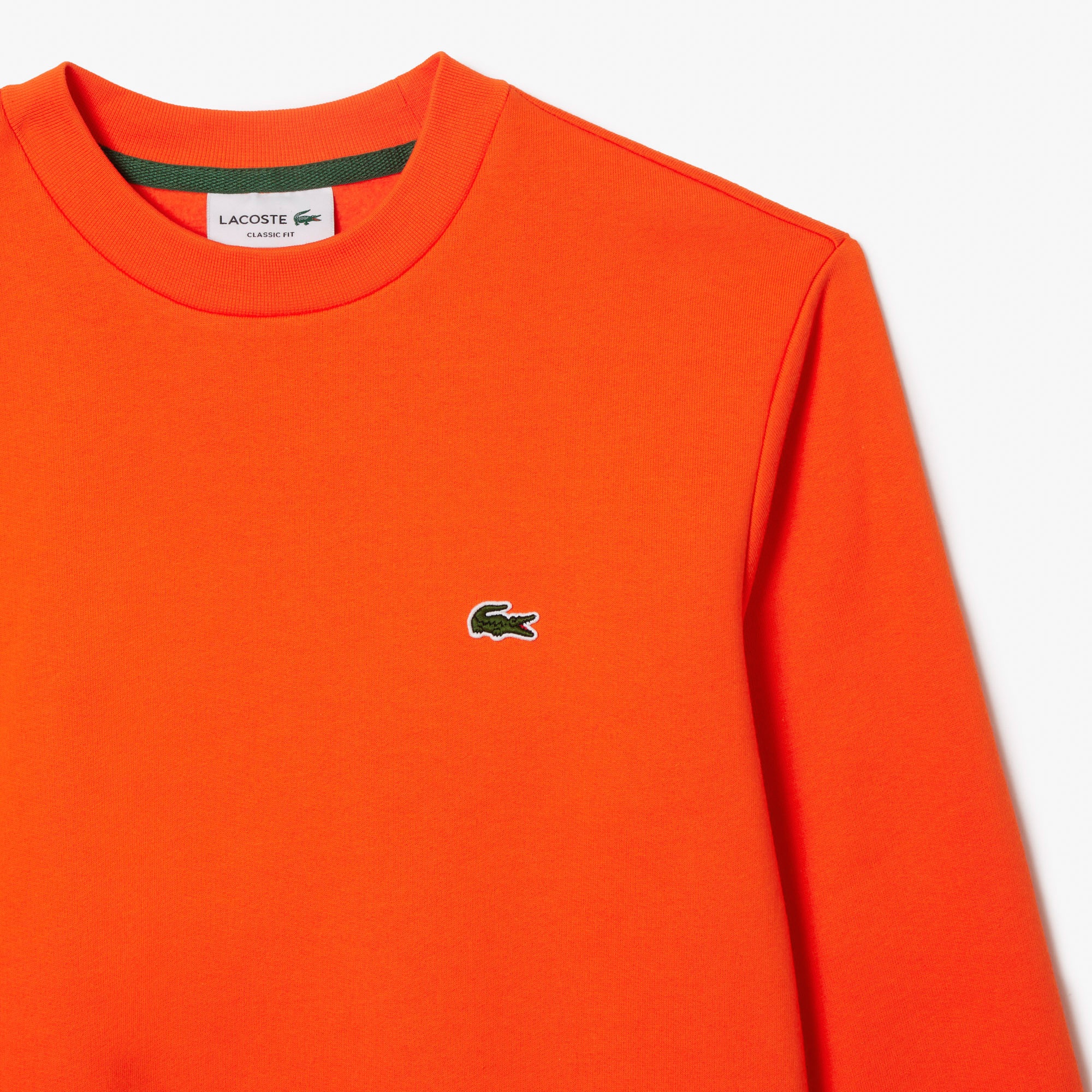 Lacoste Erkek Classic Fit Bisiklet Yaka Kırmızı Sweatshirt
