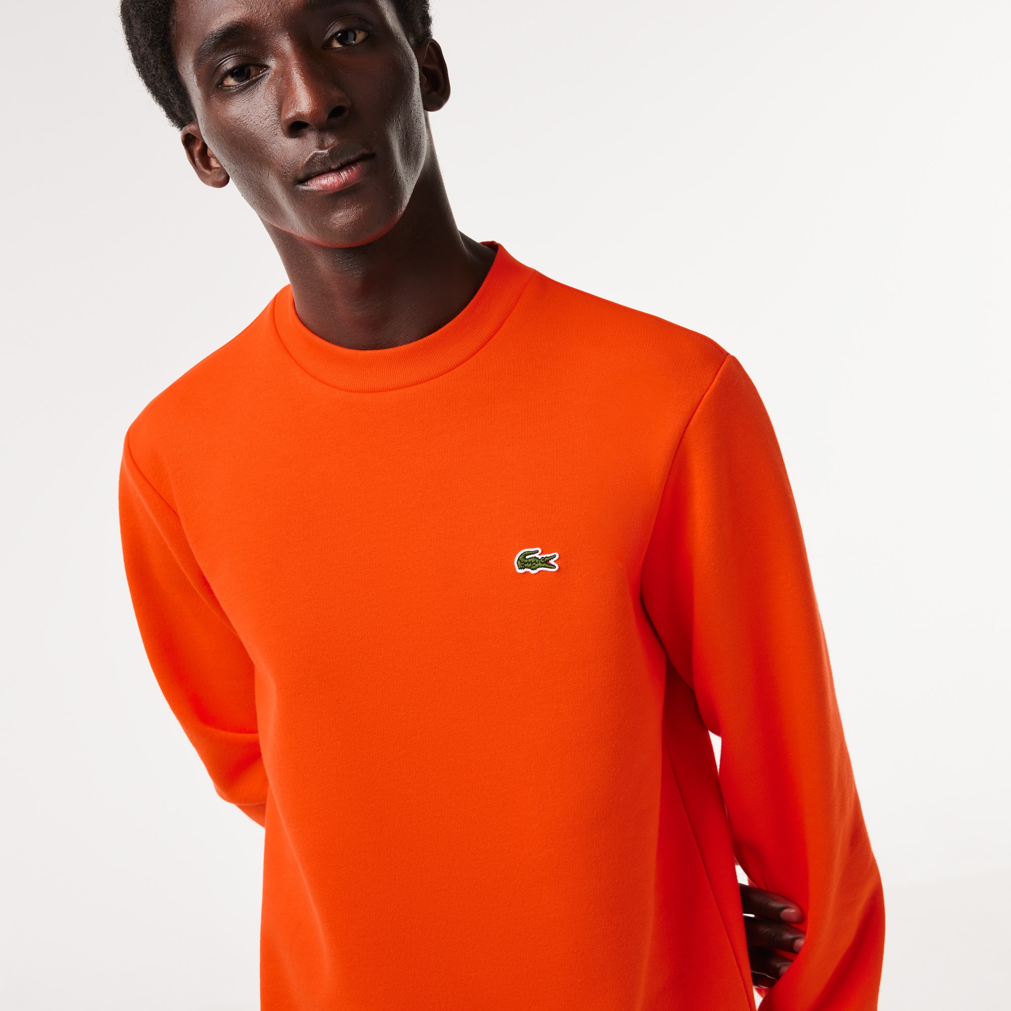 Lacoste Erkek Classic Fit Bisiklet Yaka Kırmızı Sweatshirt