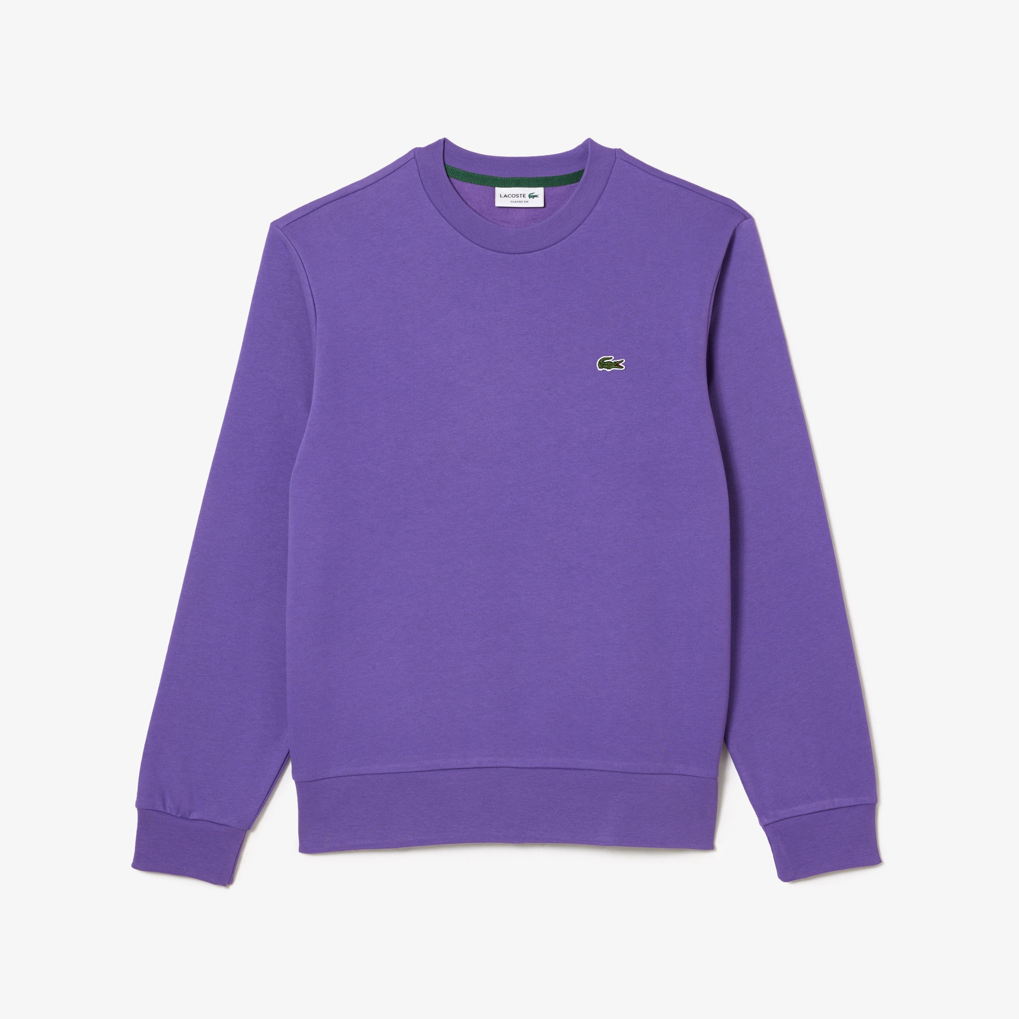 Lacoste Erkek Classic Fit Bisiklet Yaka Mor Sweatshirt