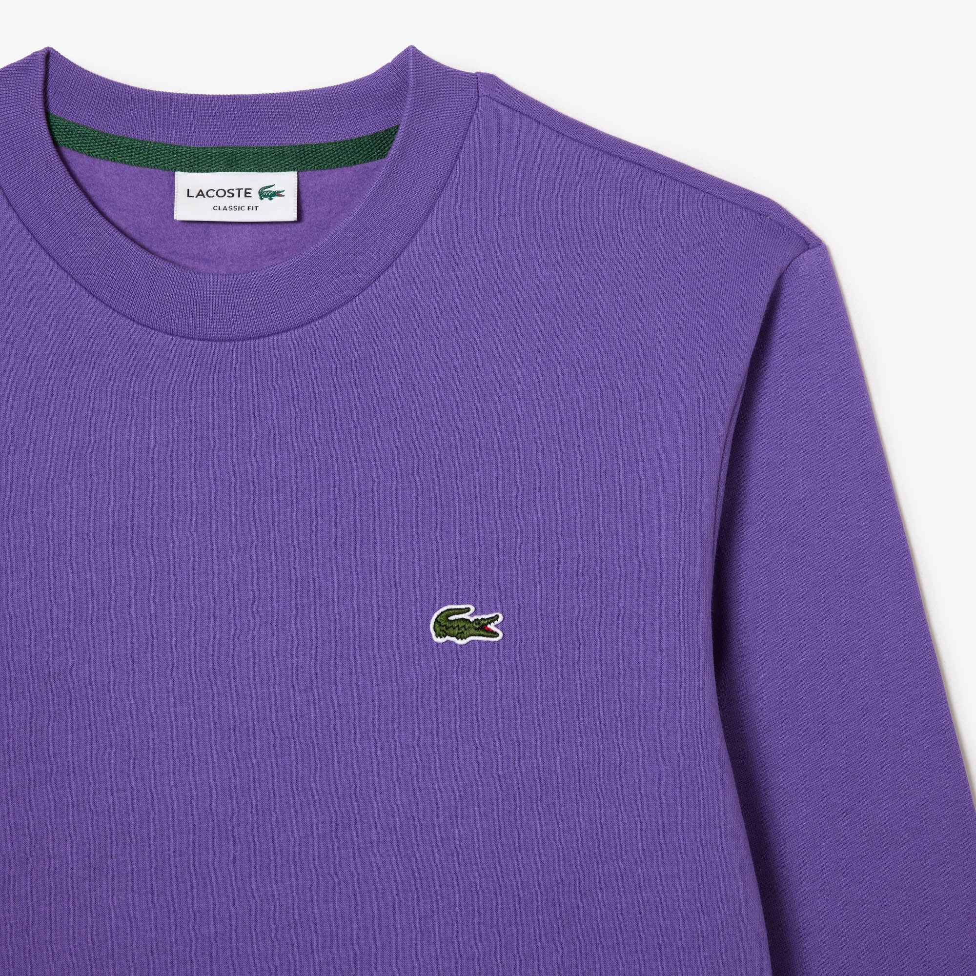 Lacoste Erkek Classic Fit Bisiklet Yaka Mor Sweatshirt