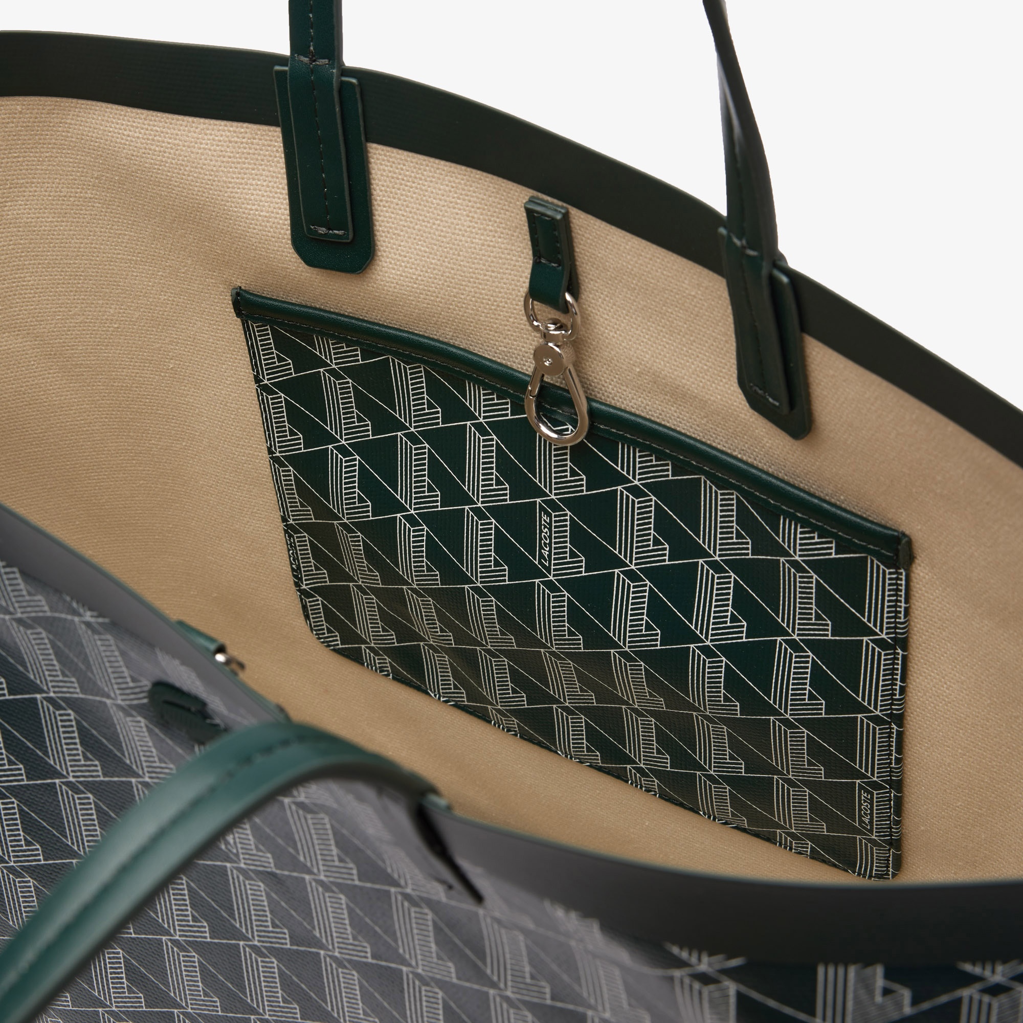 Lacoste Kadın Monogram Yeşil Omuz Çantası