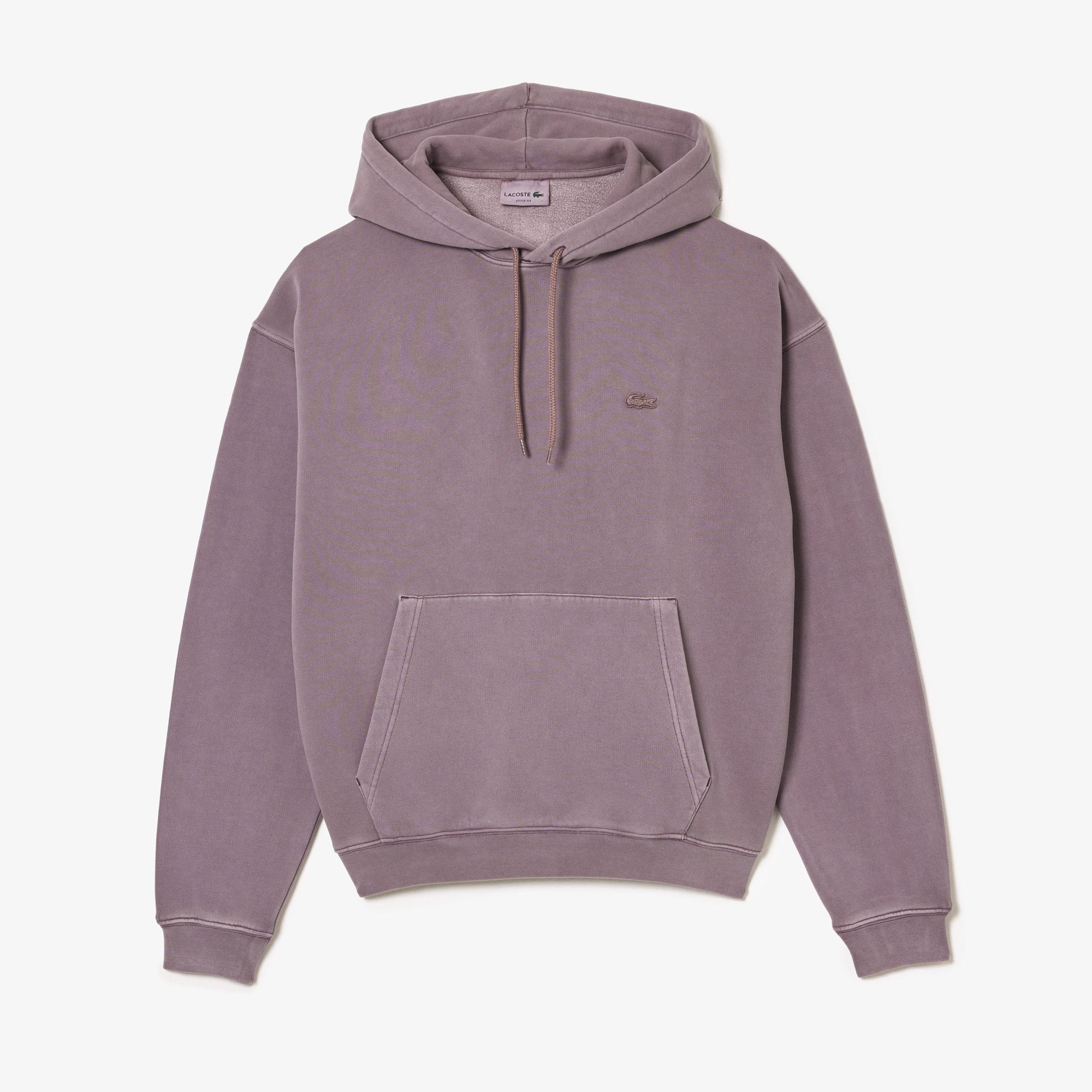 Lacoste Neo Heritage Unisex Loose Fit Kapüşonlu Mor Sweatshirt