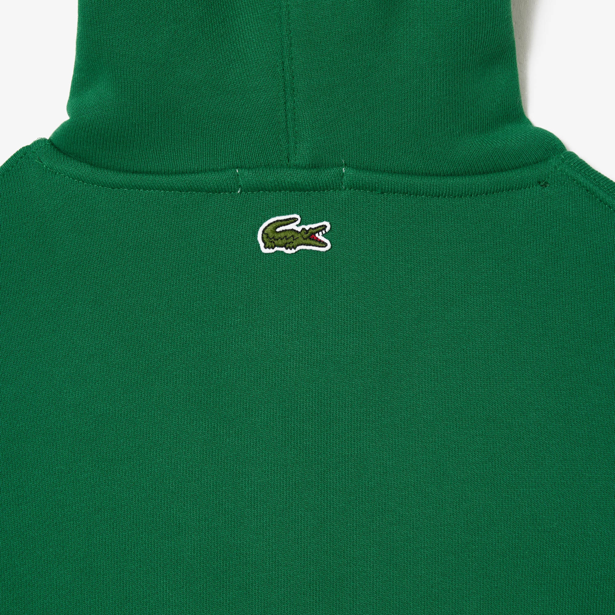 Lacoste Unisex Loose Fit Kapüşonlu Yeşil Sweatshirt