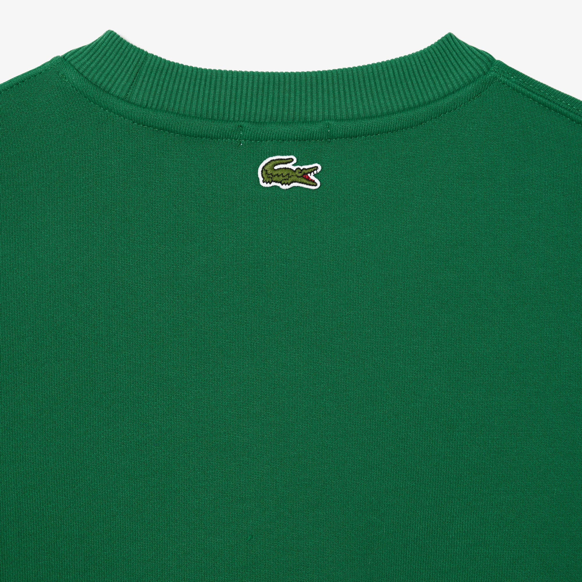 Lacoste Unisex Loose Fit Bisiklet Yaka Yeşil Sweatshirt