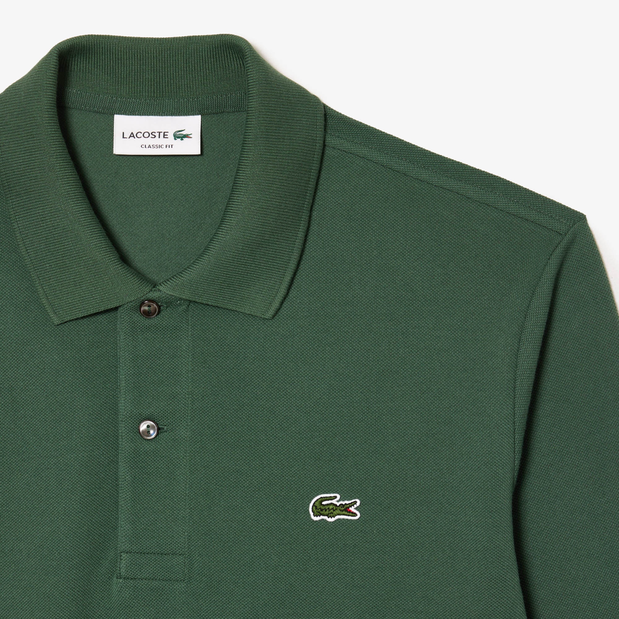Lacoste Erkek Classic Fit Uzun Kollu L.12.12 Haki Polo
