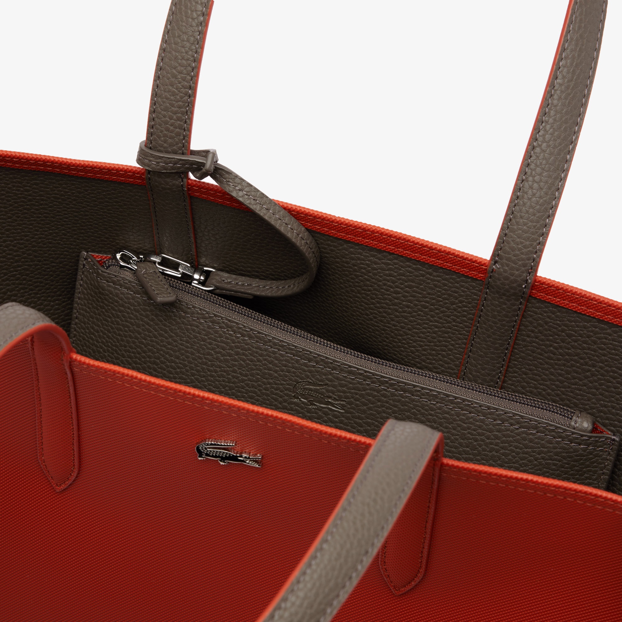 Lacoste Anna Kadın Çift Taraflı Bordo Omuz Çantası