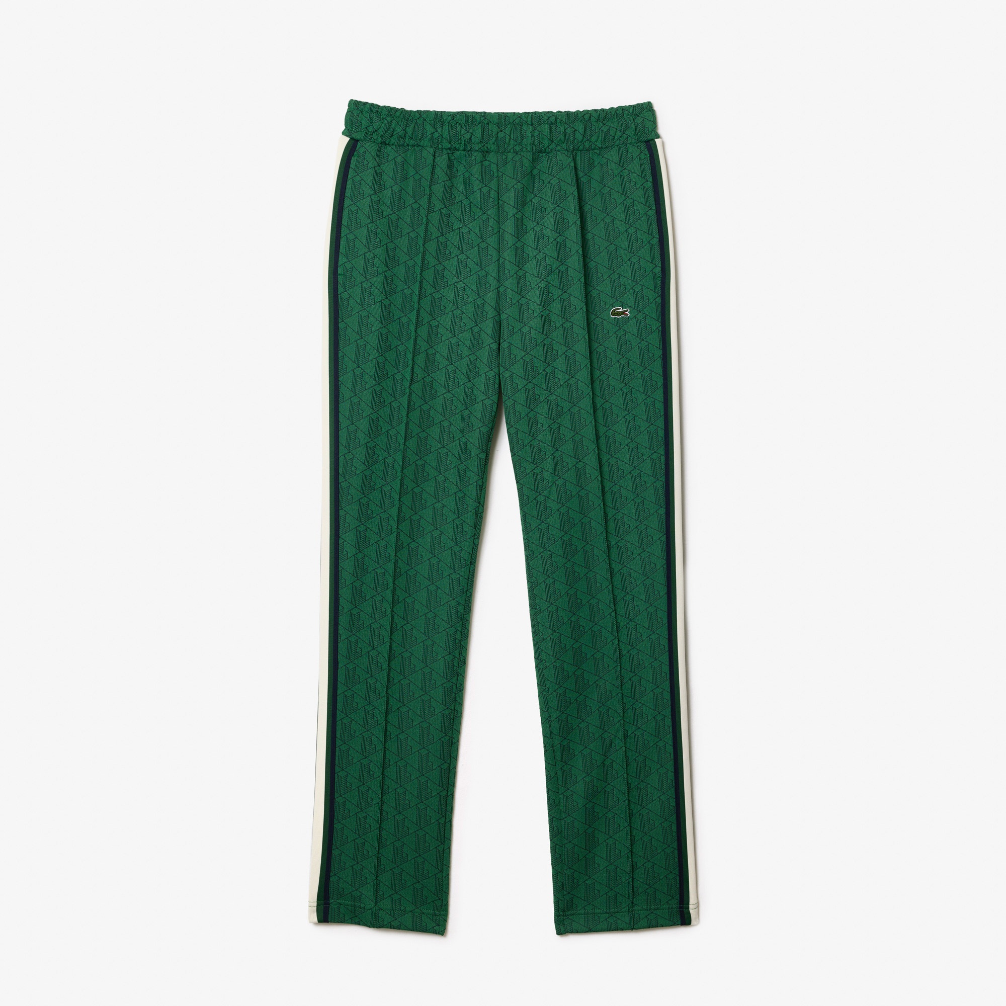 Lacoste Kadın Straight Fit Monogram Yeşil Eşofman Altı