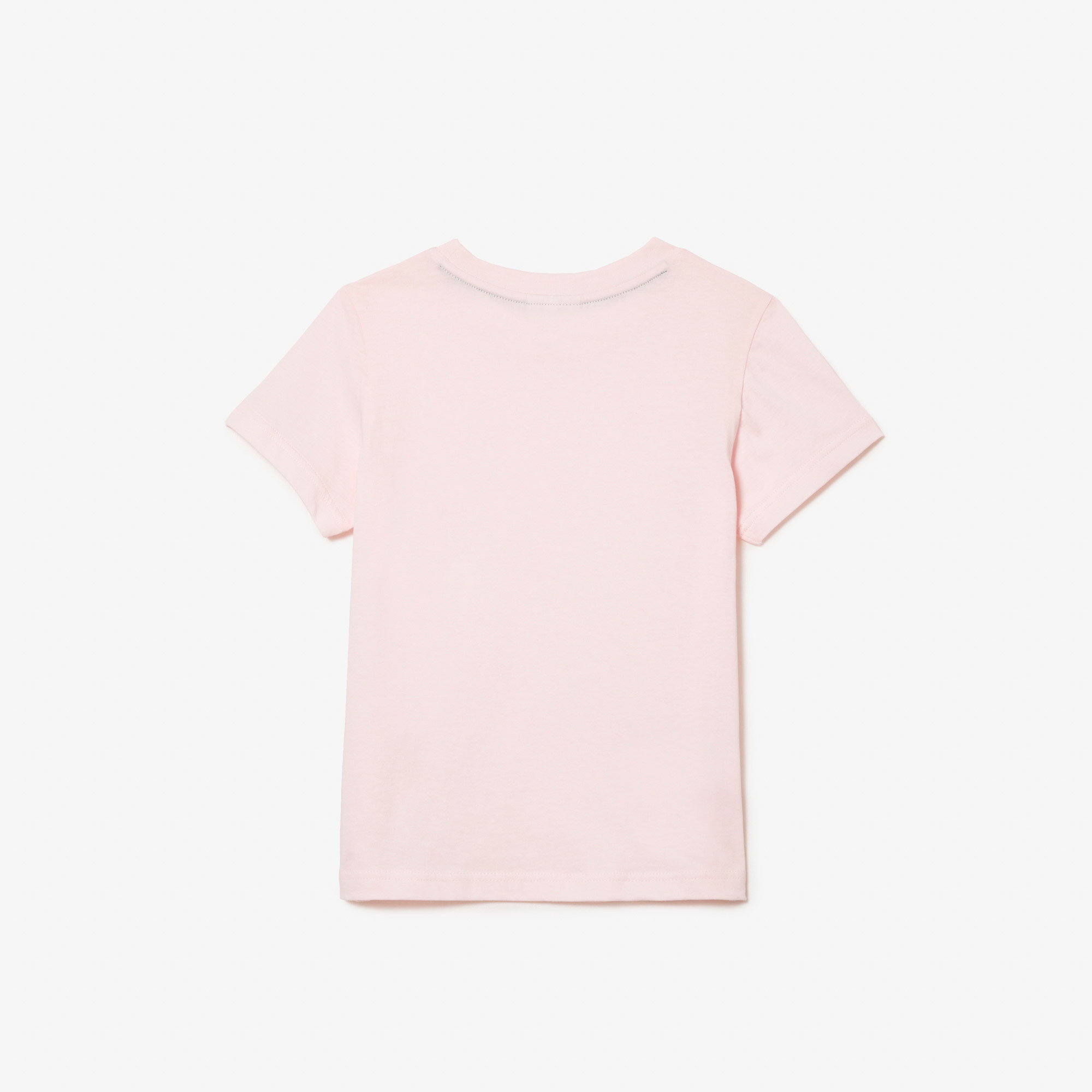 Lacoste Çocuk Bisiklet Yaka Açık Pembe T-Shirt görsel 5