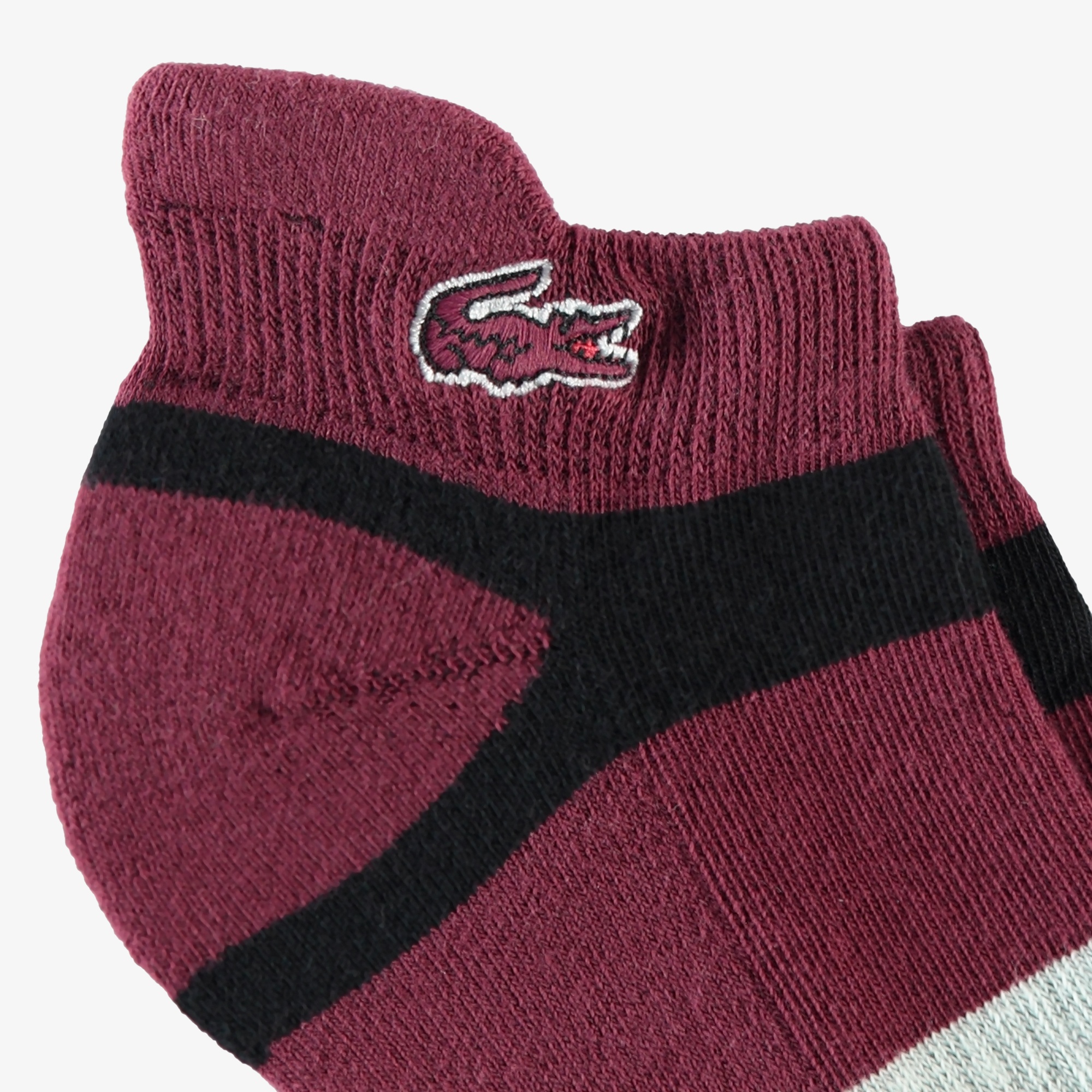 Lacoste Kadın Çizgili Bordo Çorap