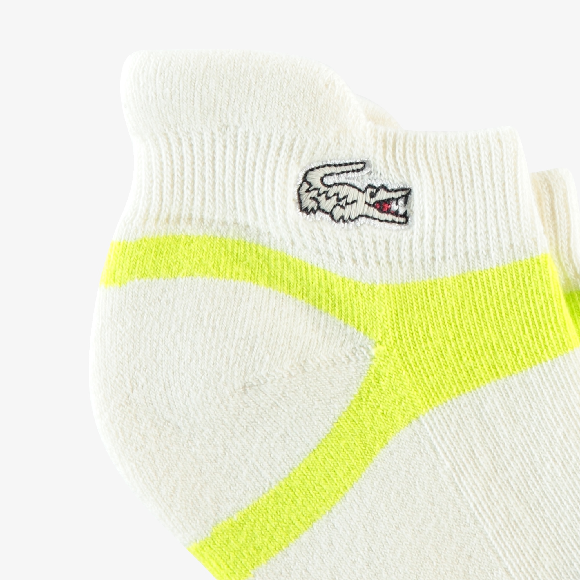 Lacoste Kadın Çizgili Beyaz Çorap