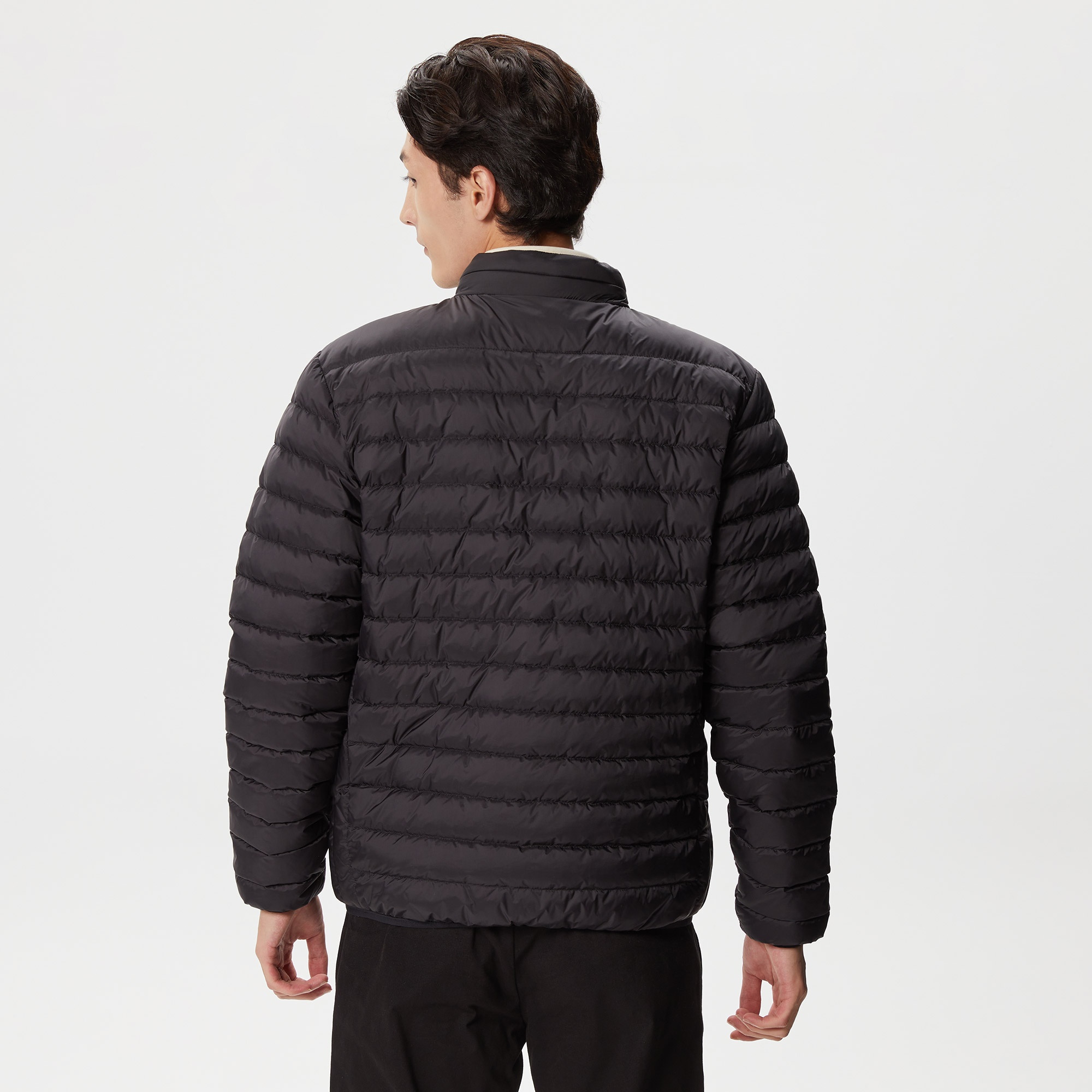 Lacoste Erkek Dik Yaka Kapitone Siyah Mont