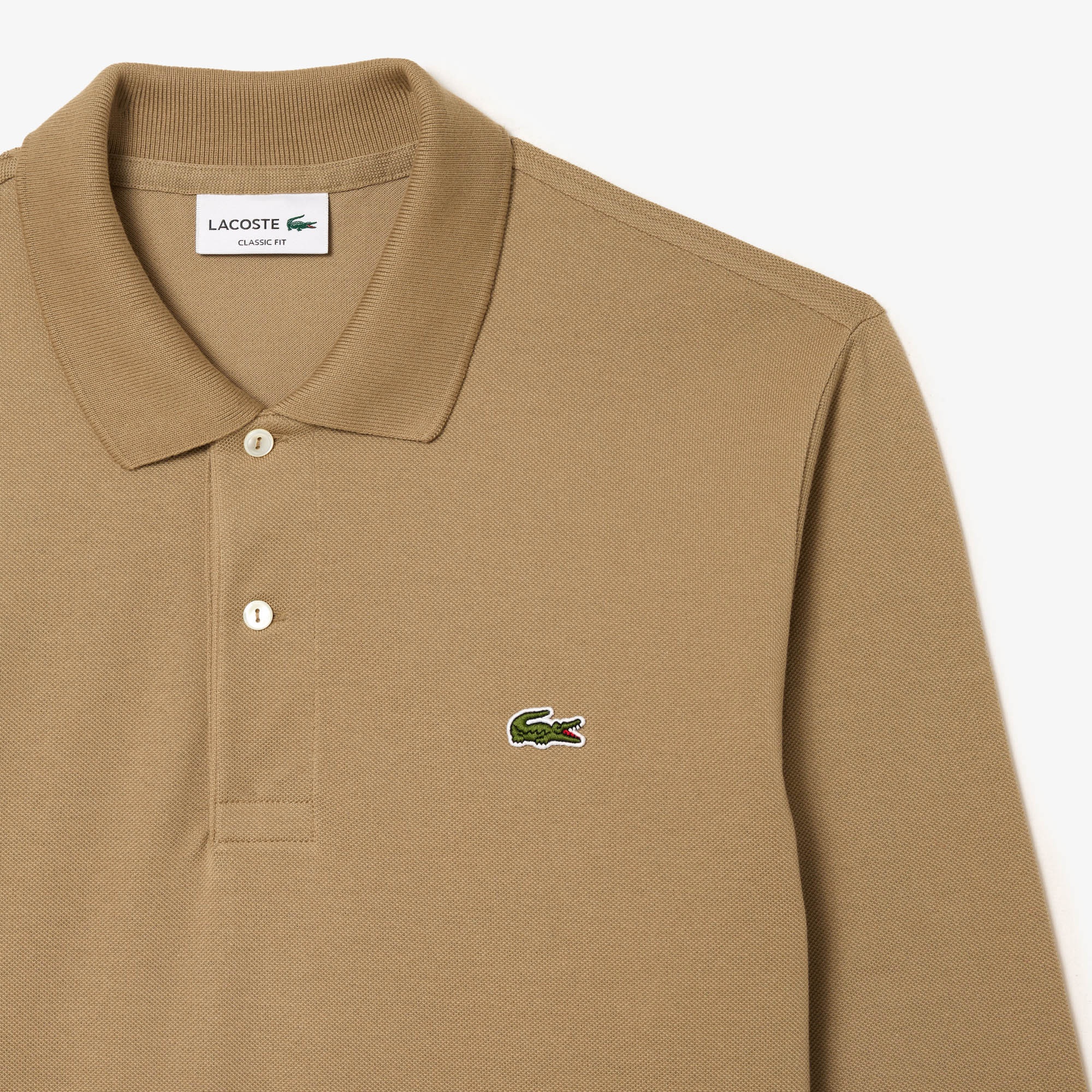 Lacoste Erkek Classic Fit Uzun Kollu L.12.12 Kahverengi Polo