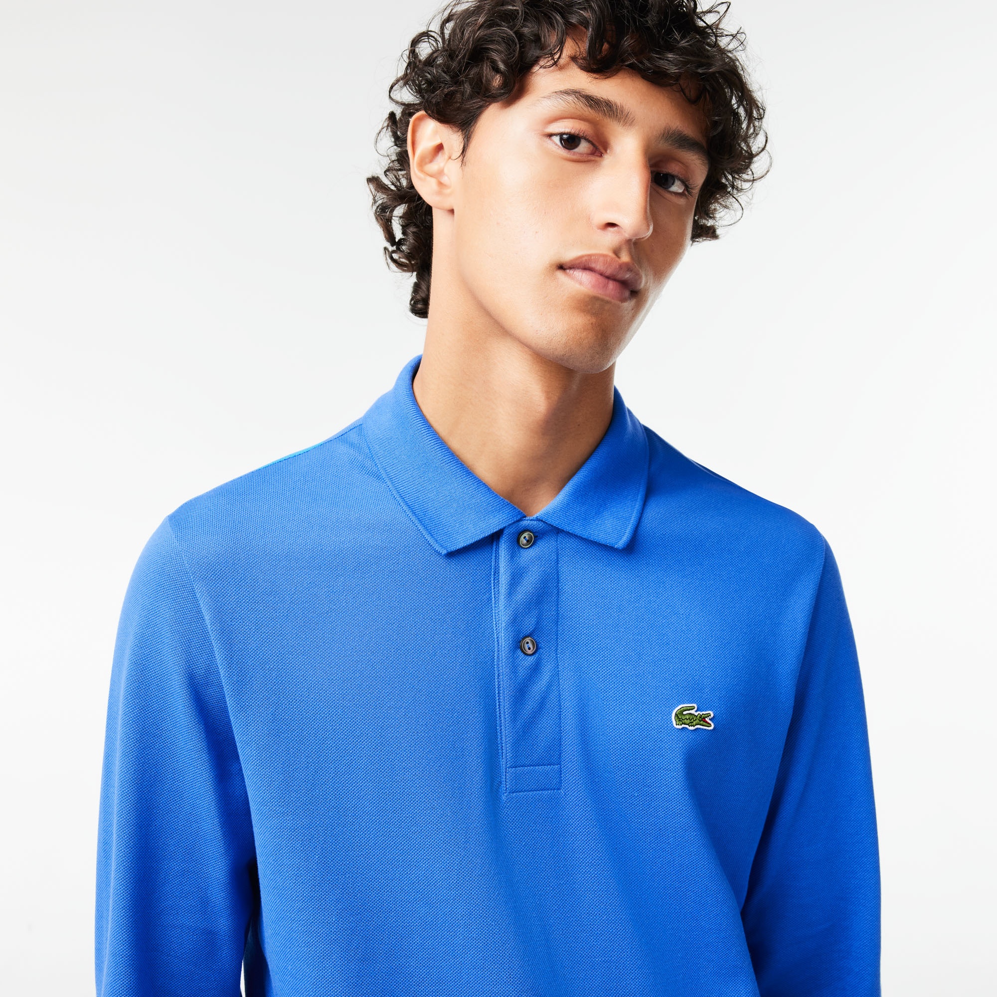 Lacoste Erkek Classic Fit Uzun Kollu L.12.12 Mavi Polo