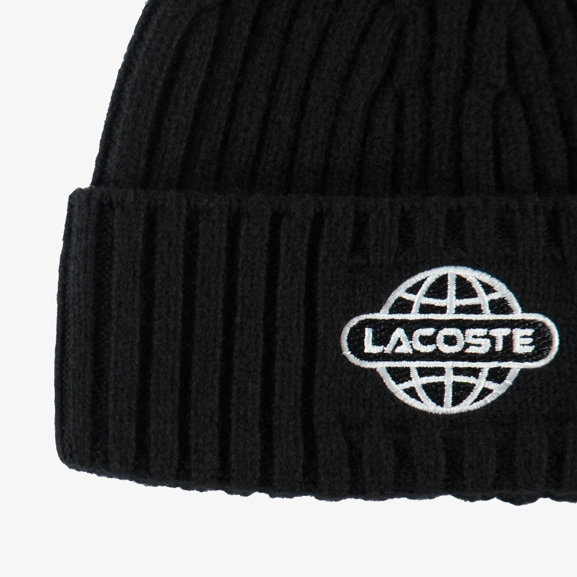 Lacoste Erkek Baskılı Siyah Bere