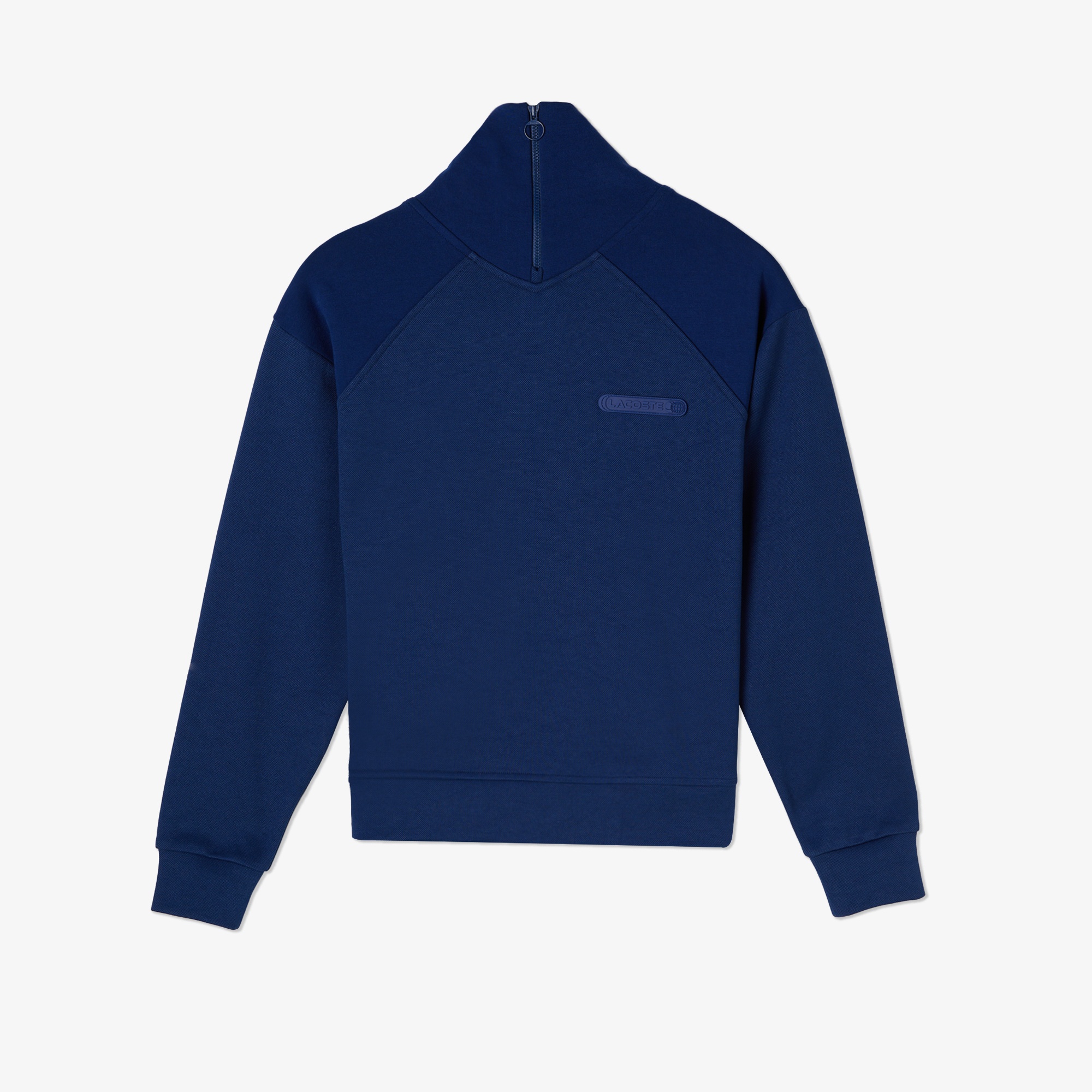 Lacoste Kadın Regular Fit Dik Yaka Mavi Sweatshirt
