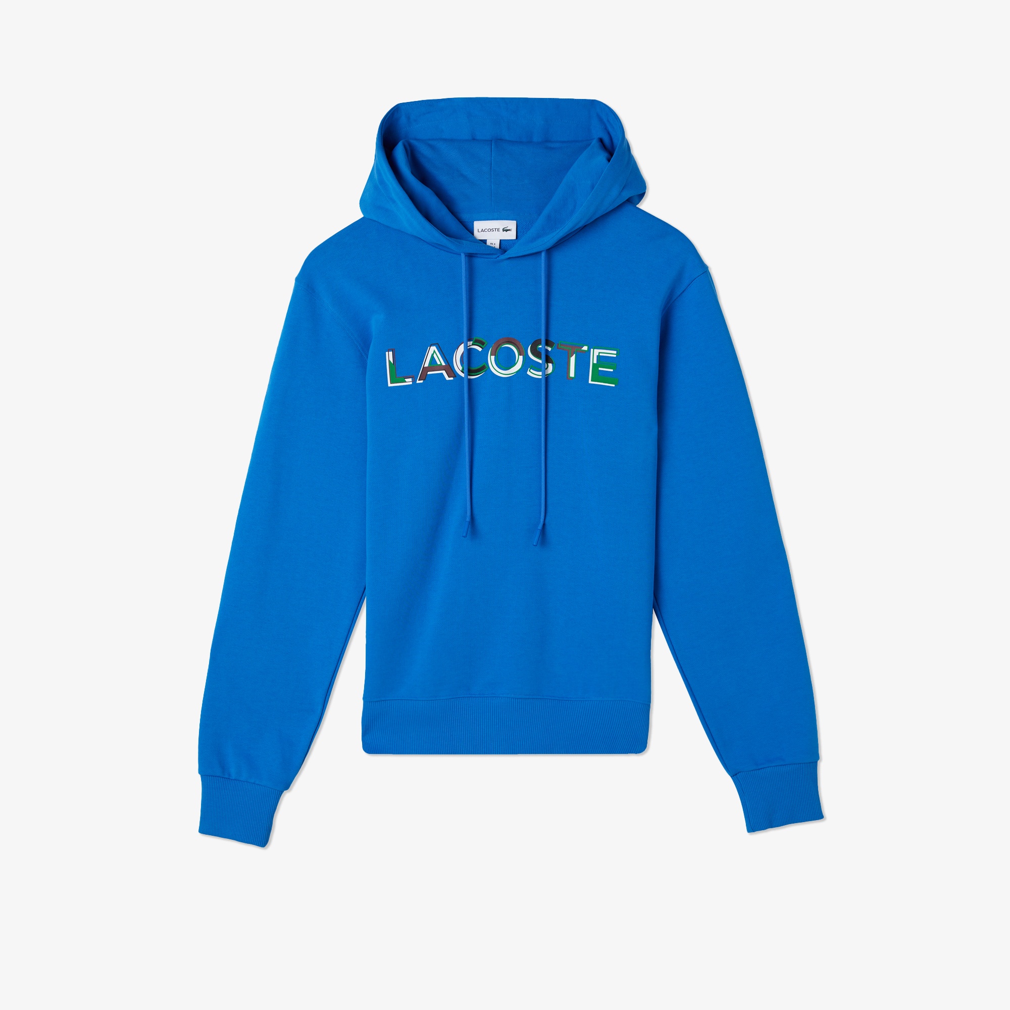 Lacoste Erkek Regular Fit Kapüşonlu Baskılı Mavi Sweatshirt