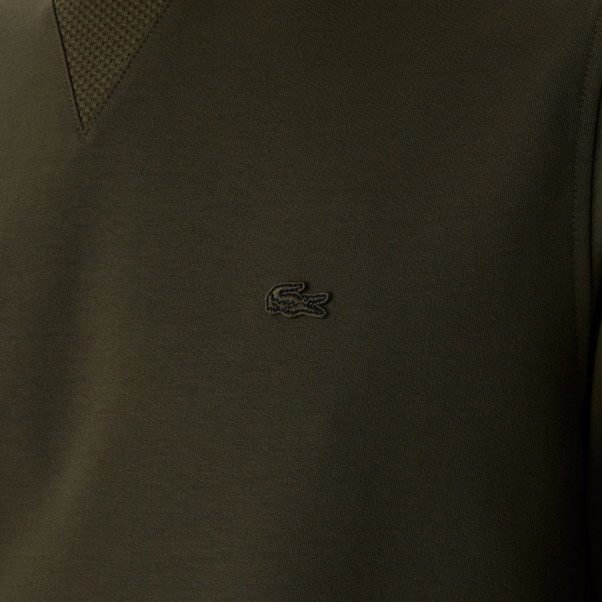 Lacoste Erkek Slim Fit Bisiklet Yaka Haki Sweatshirt