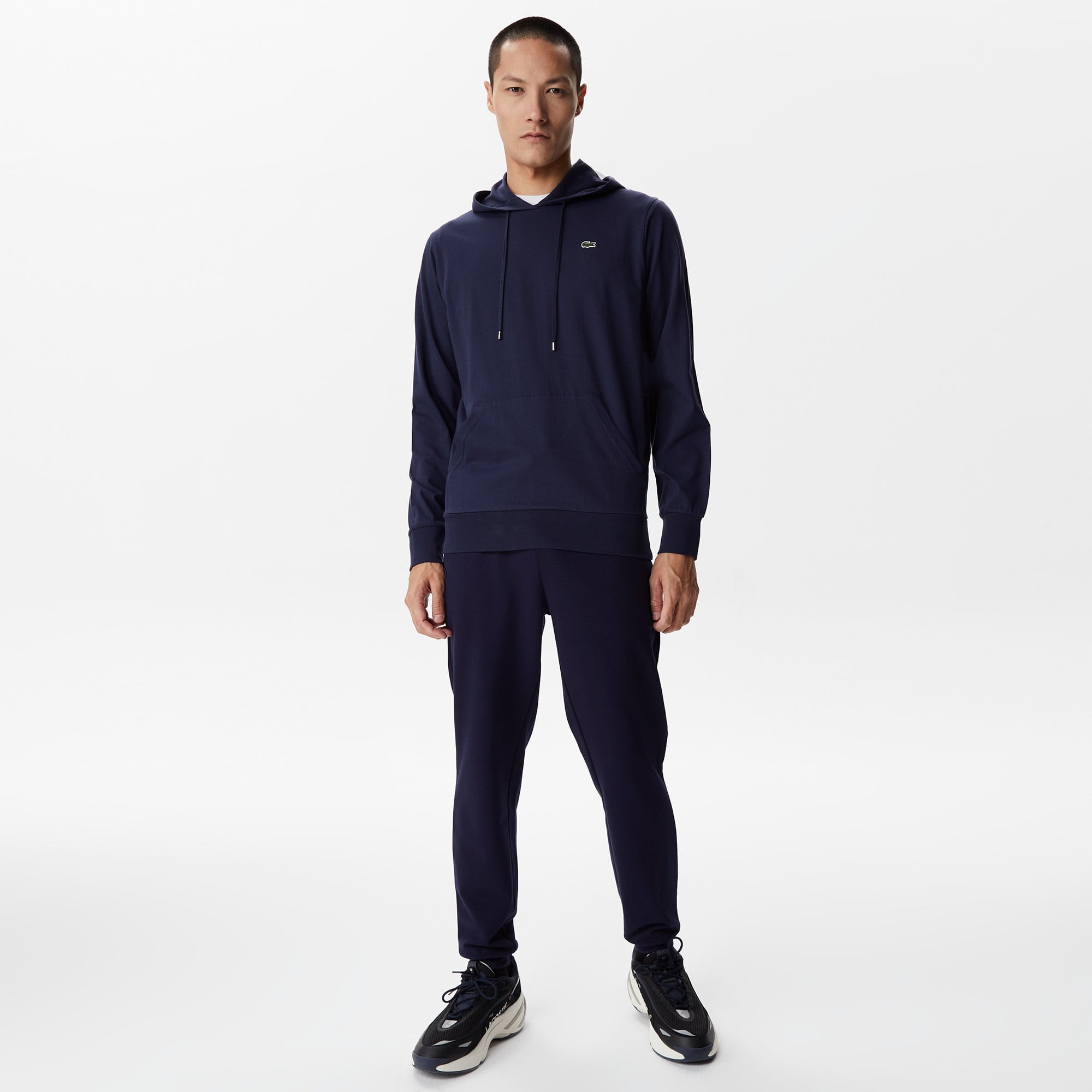 Lacoste Erkek Regular Fit Kapüşonlu Lacivert Sweatshirt